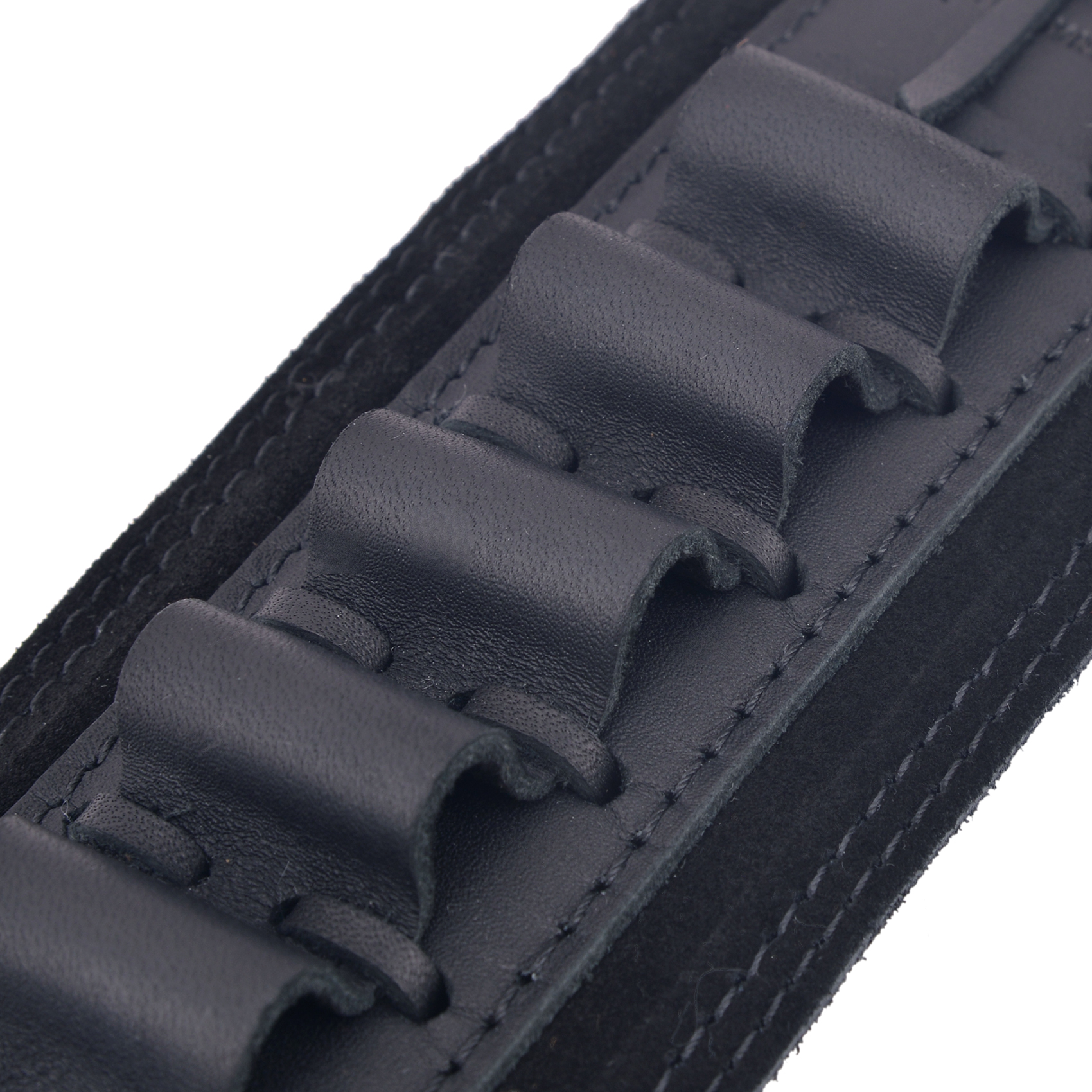 Top-Grain Leather Ammo Holder Rifle Shotgun Sling for .308 .30-06 .45-70 .44MAG