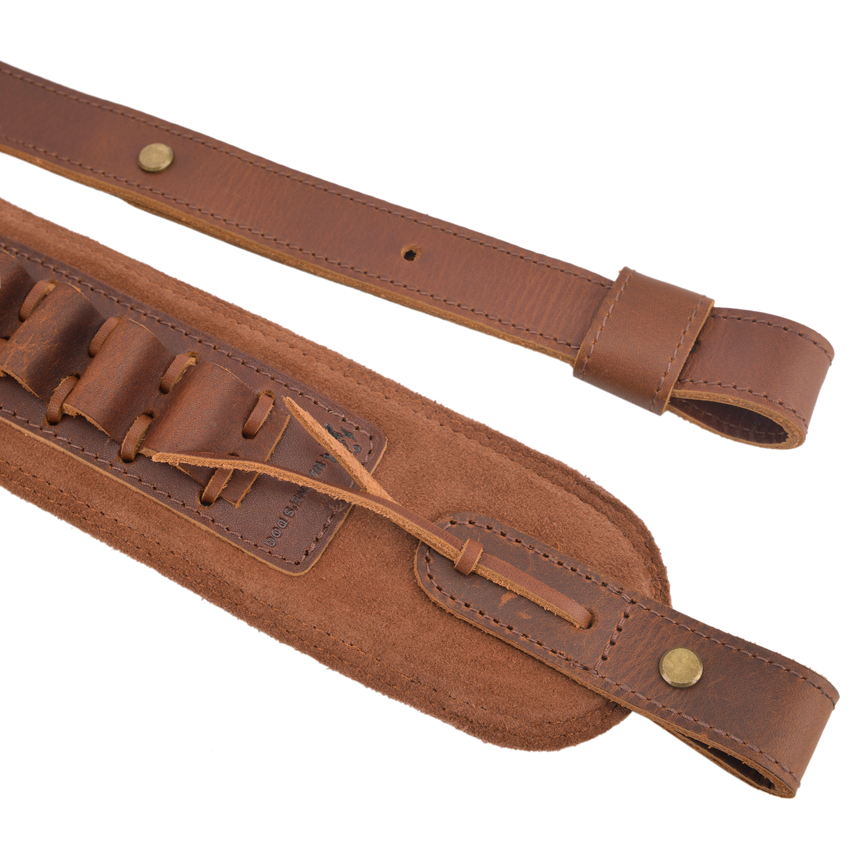 1 Set Of Leather Rifle& Shotgun Buttstock with Gun Sling .45/70 .308 .30/30 12GA .270 .357 .22LR 16GA 20GA