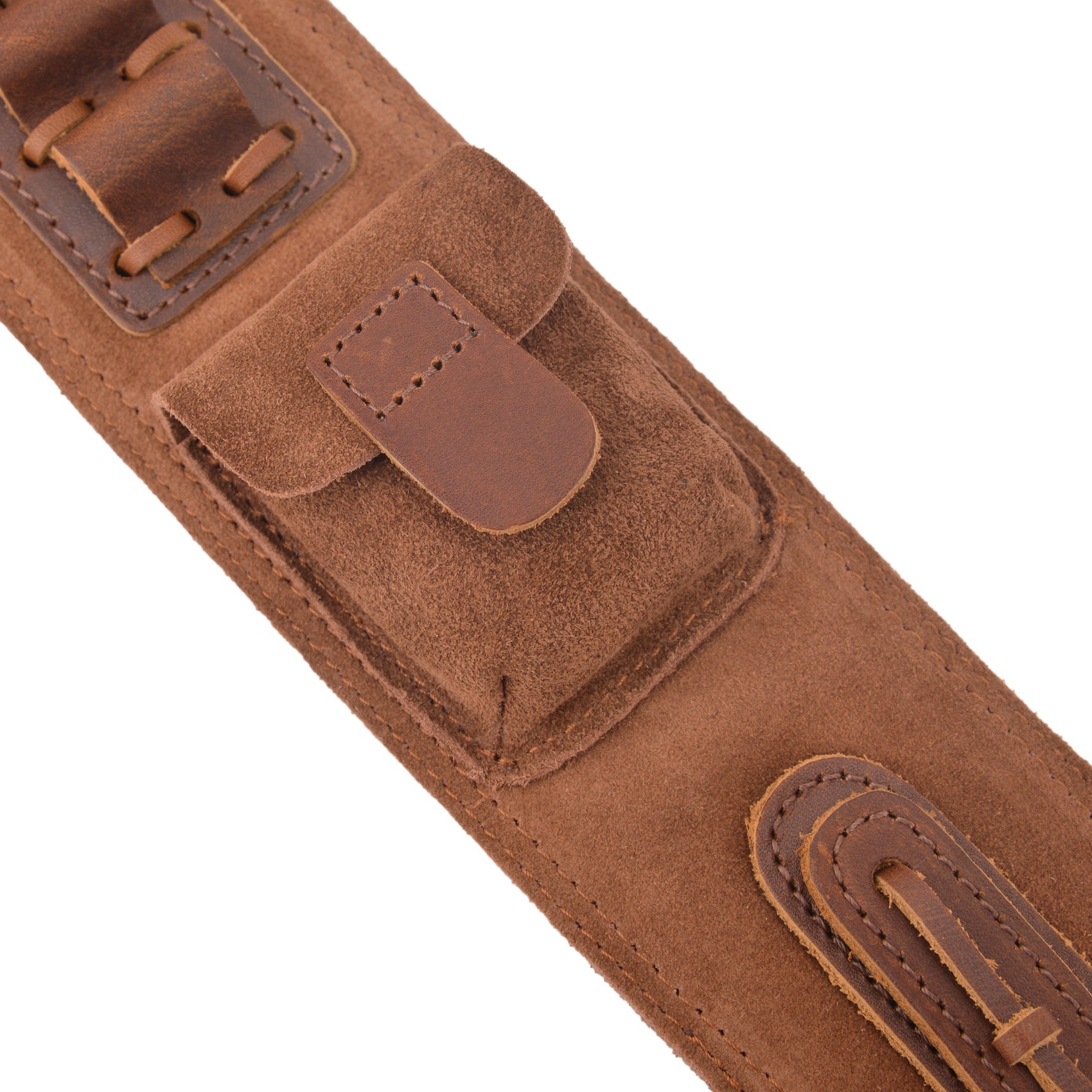 Top-Grain Leather Ammo Holder Rifle Shotgun Sling for .308 .30-06 .45-70 .44MAG