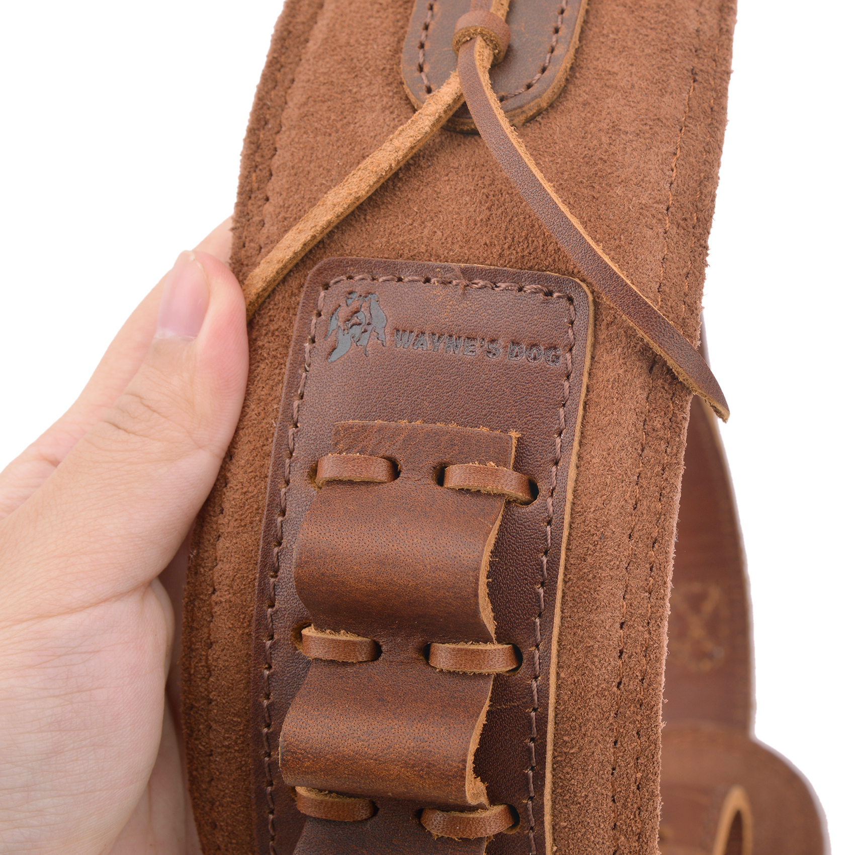 Top-Grain Leather Ammo Holder Rifle Shotgun Sling for .308 .30-06 .45-70 .44MAG