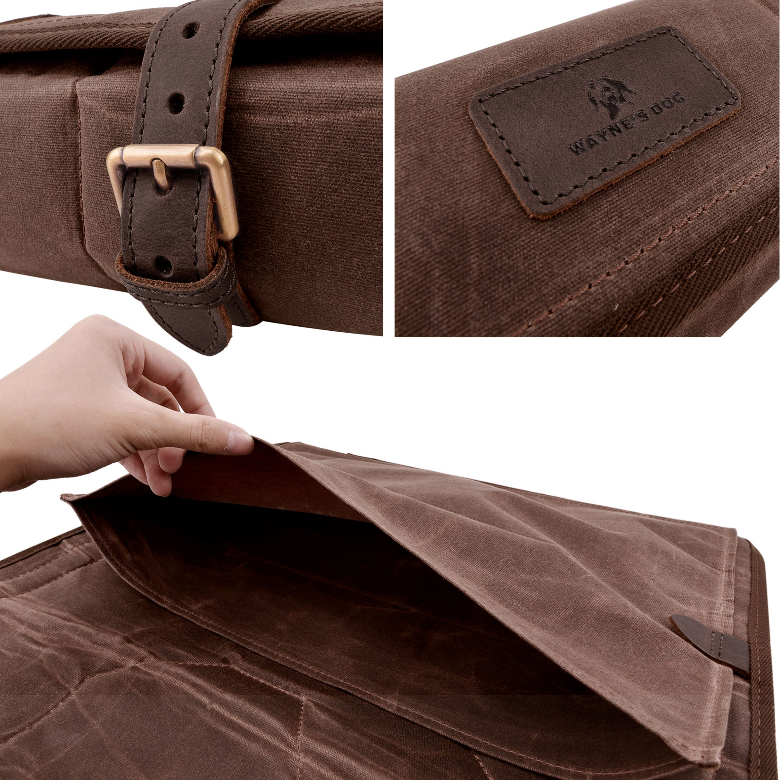 Heavy Duty Canvas Shotgun / Rifle Gun Cleaning Mat Pad Clean Kits Pocket Rollup