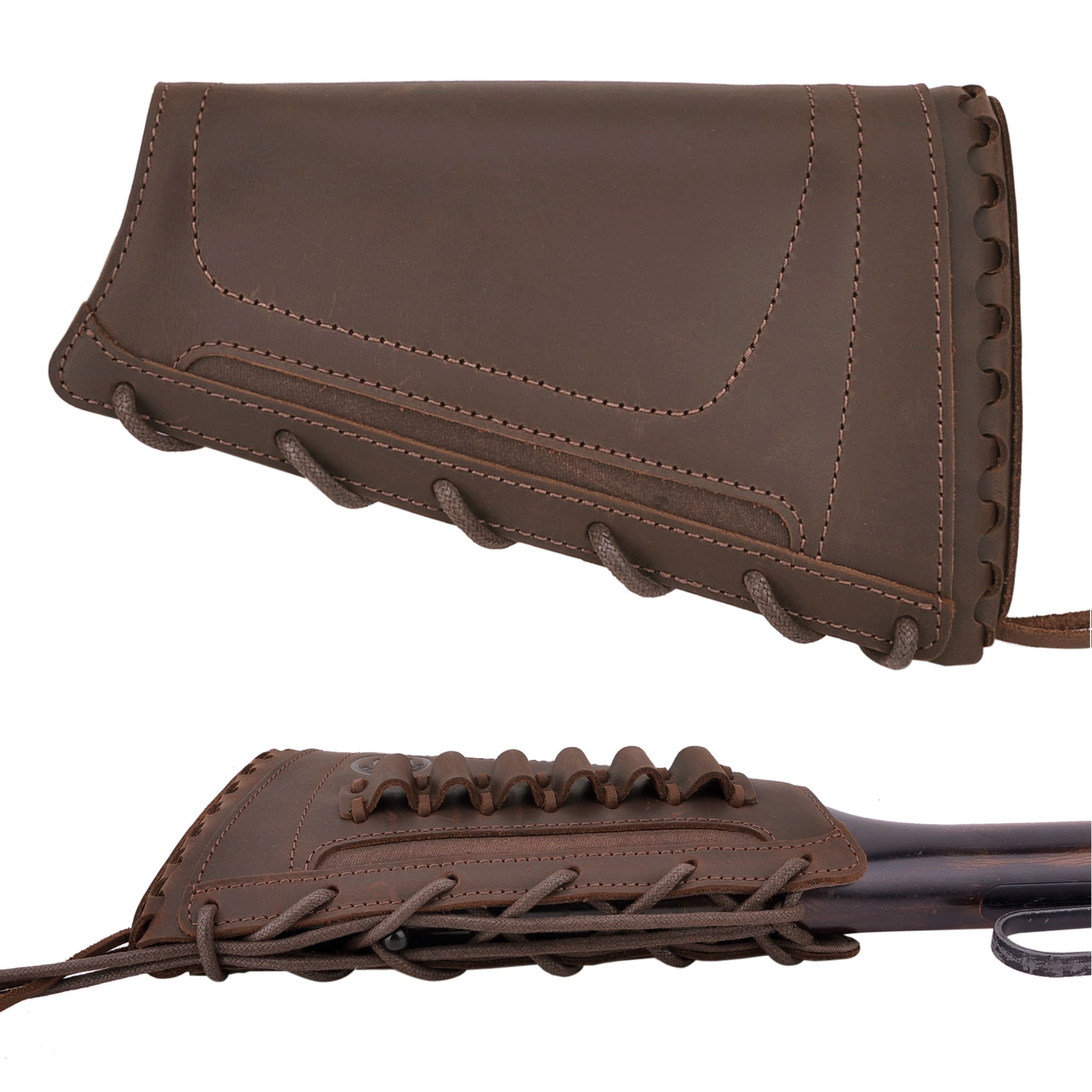 Rifle Cartridges Ammo Holder Carry On Buttstock Cover Pad Gun Stock Cover Hunting Accessory  .308  .30-06 .30-30 .22LR .17hmr 12/16/20GA