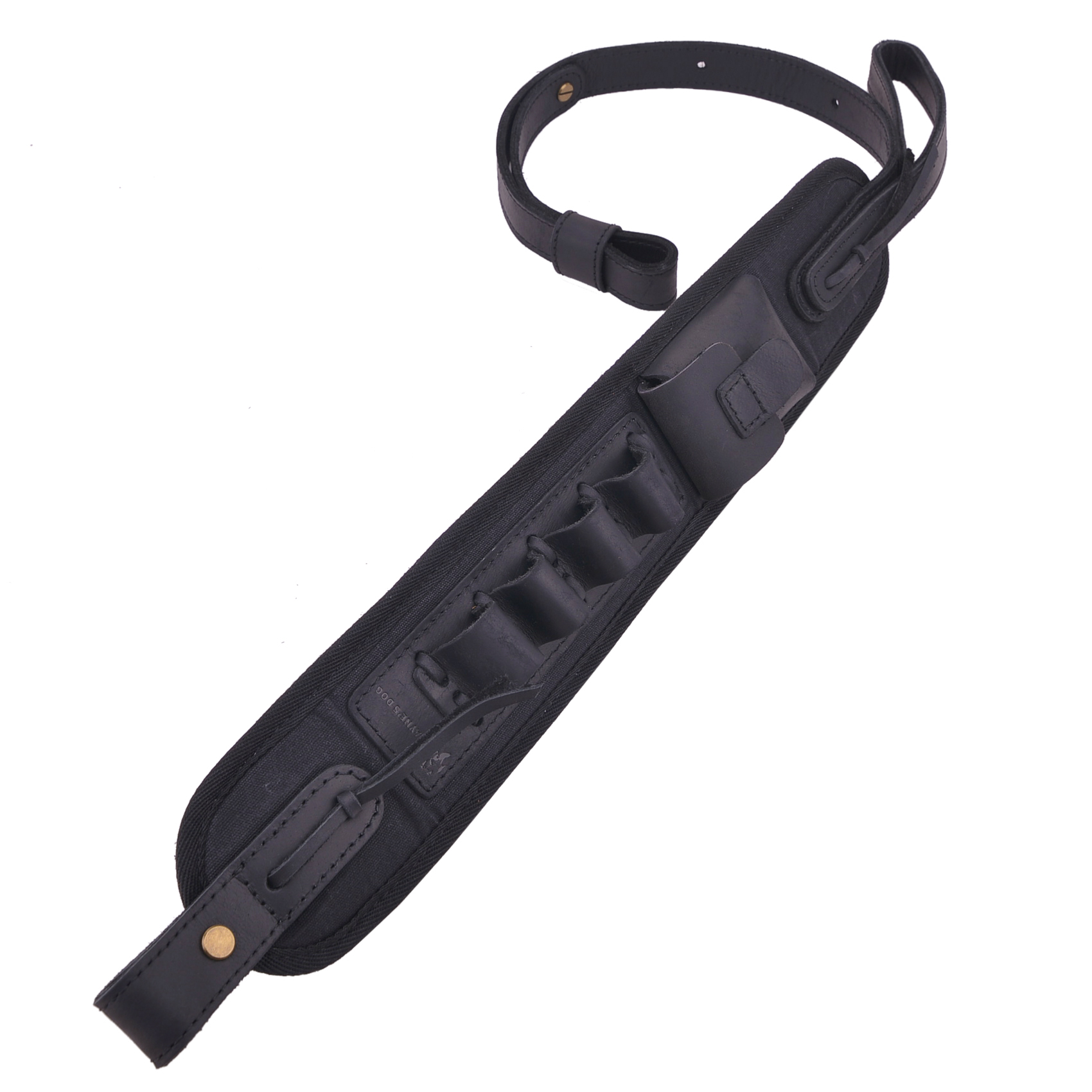 Leather Canvas Ammo Holder Rifle Sling Hunting Gun Strap .308 .30-06 .30-30 .22LR .17 HMR 12/16/20GA