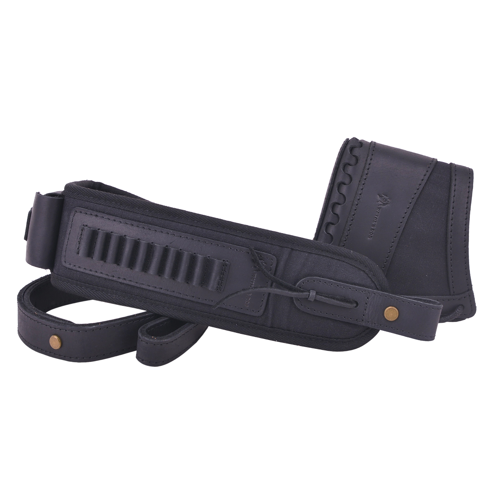 Leather Gun Recoil Pad Protector Stock with Sling Swivels .30/30 .308 .22LR 20GA