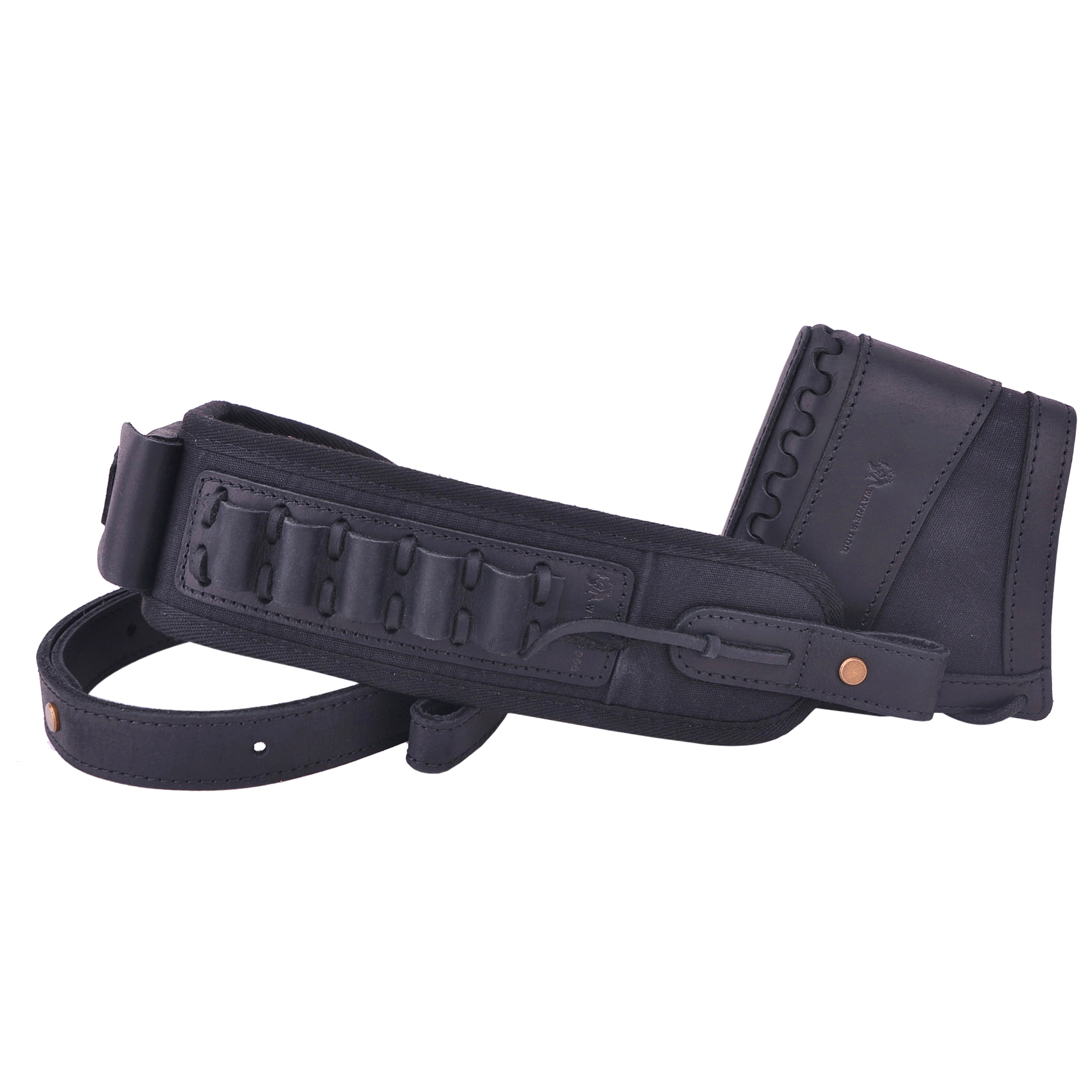 Leather Gun Recoil Pad Protector Stock with Sling Swivels .30/30 .308 .22LR 20GA