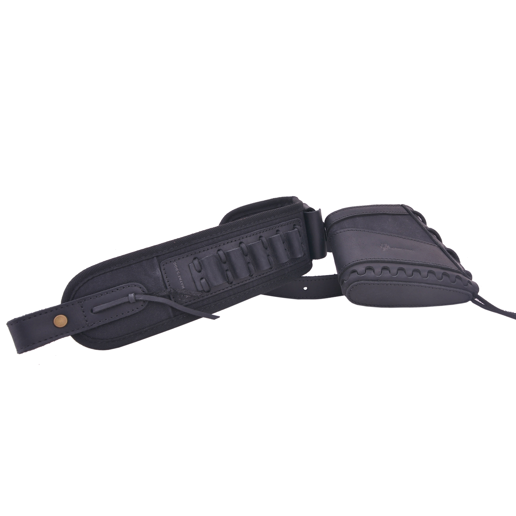 Leather Gun Recoil Pad Protector Stock with Sling Swivels .30/30 .308 .22LR 20GA