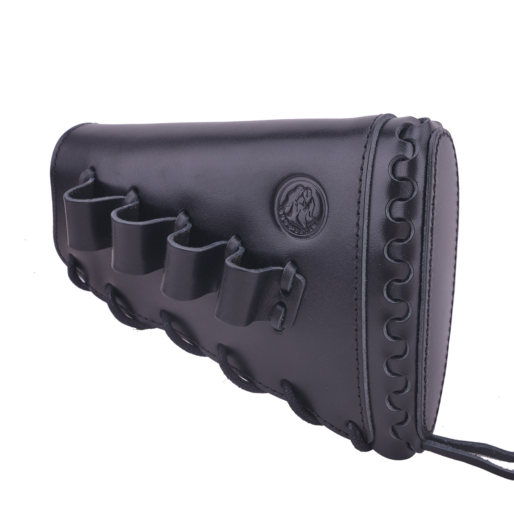 Full Grain Leather Gun Buttstock Rifle Cartridge Holsters .308 .30-06 410GA .357 .30-30 .22LR .22MAG .17hmr