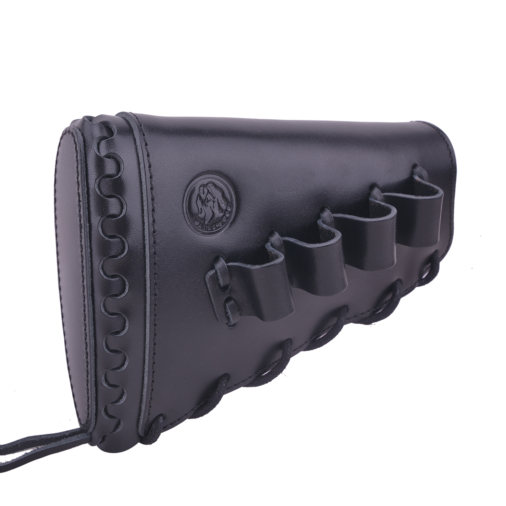 Full Grain Leather Gun Buttstock Rifle Cartridge Holsters .308 .30-06 410GA .357 .30-30 .22LR .22MAG .17hmr