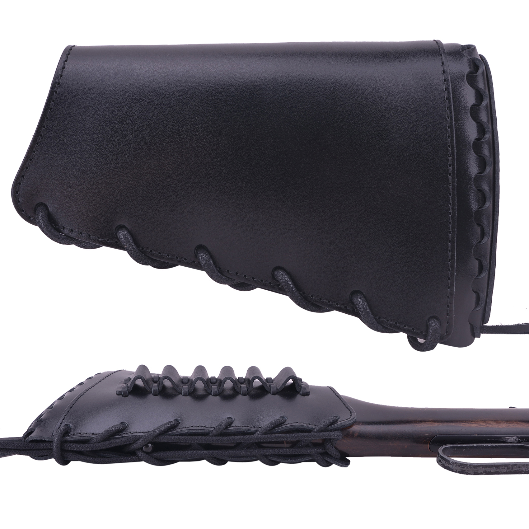 Grain Leather Gun Buttstock Shotgun Cartridge Holsters .308 .30-06 .300WIN .40-40 410GA  44MAG
