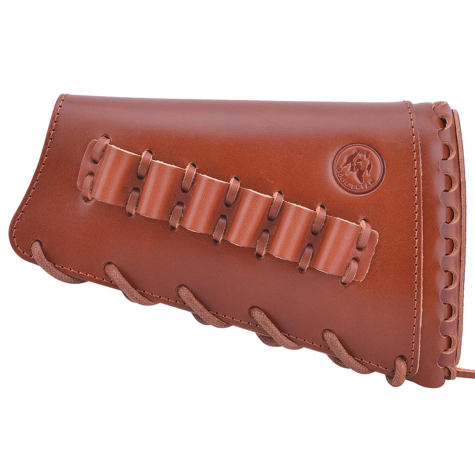 Full Grain Leather Gun Buttstock Rifle Cartridge Holsters .308 .30-06 410GA .357 .30-30 .22LR .22MAG .17hmr