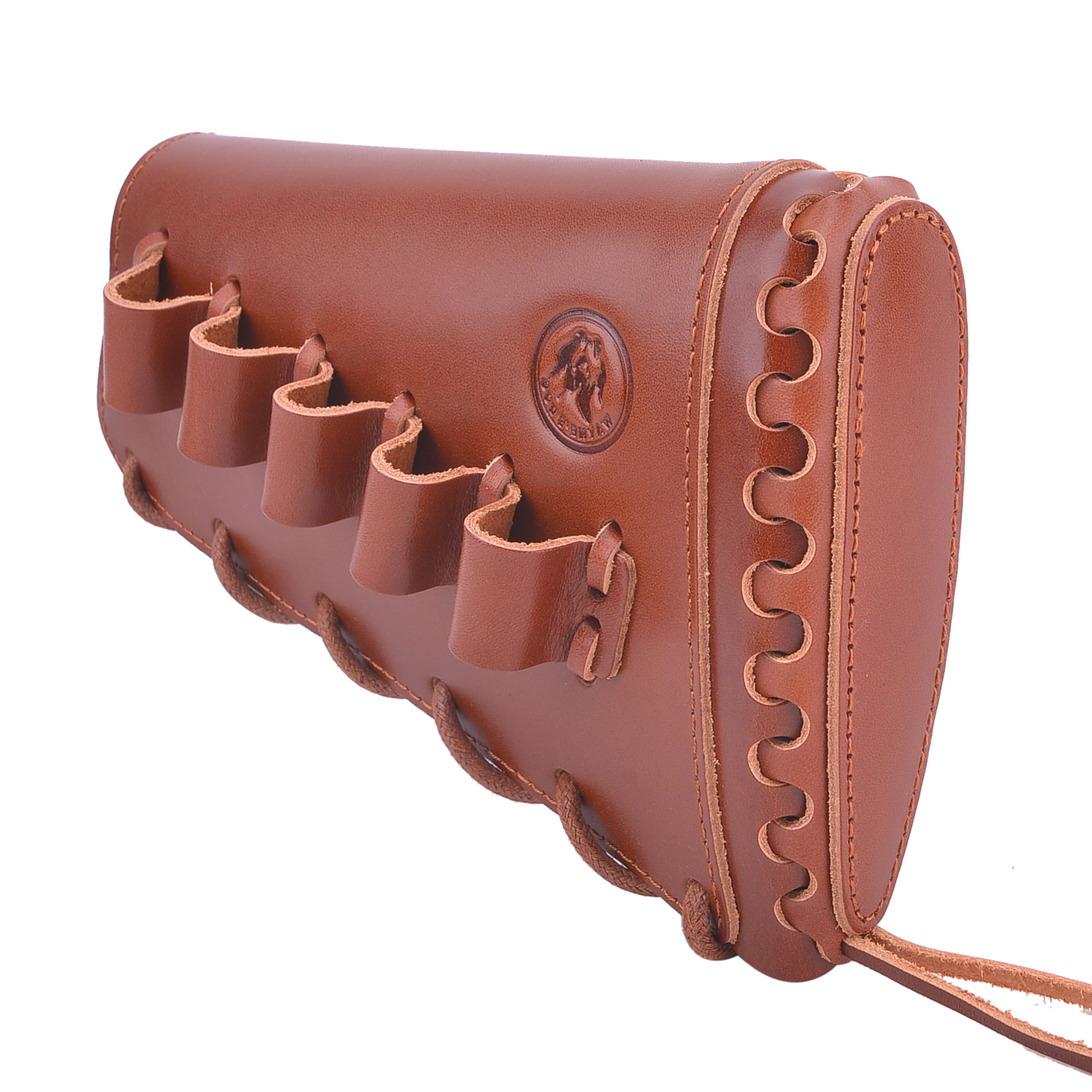 Full Grain Leather Gun Buttstock Rifle Cartridge Holsters .308 .30-06 410GA .357 .30-30 .22LR .22MAG .17hmr