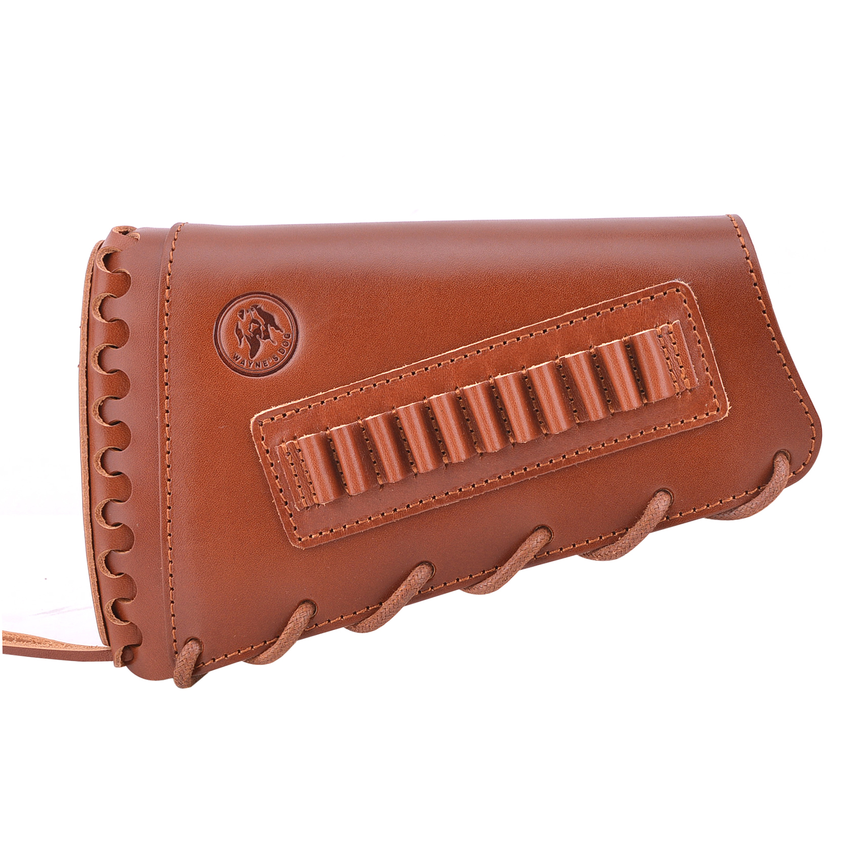 Full Grain Leather Gun Buttstock Rifle Cartridge Holsters .308 .30-06 410GA .357 .30-30 .22LR .22MAG .17hmr