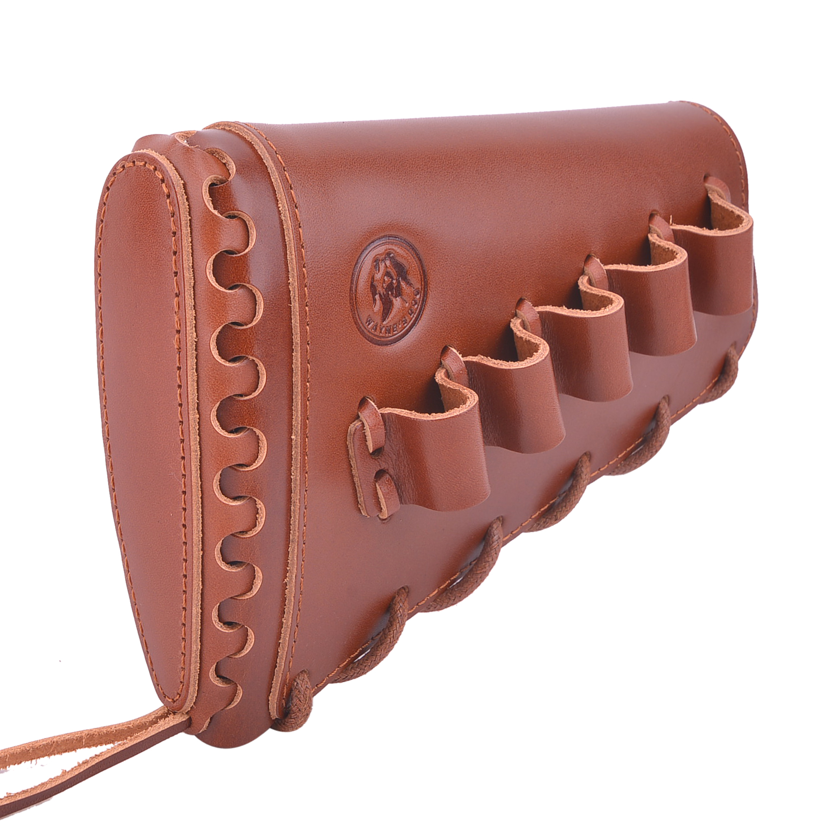 Full Grain Leather Gun Buttstock Rifle Cartridge Holsters .308 .30-06 410GA .357 .30-30 .22LR .22MAG .17hmr