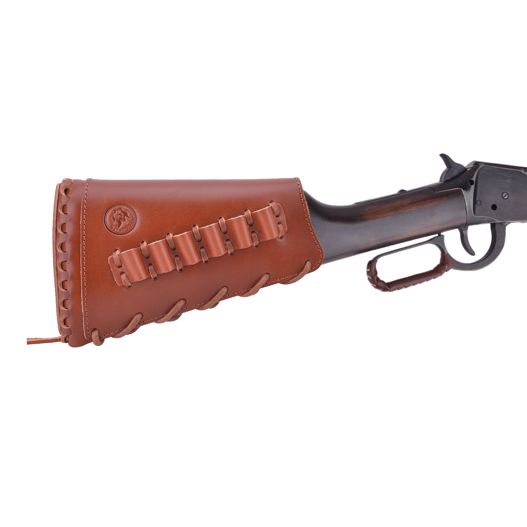 Grain Leather Gun Buttstock Shotgun Cartridge Holsters .308 .30-06 .300WIN .40-40 410GA  44MAG
