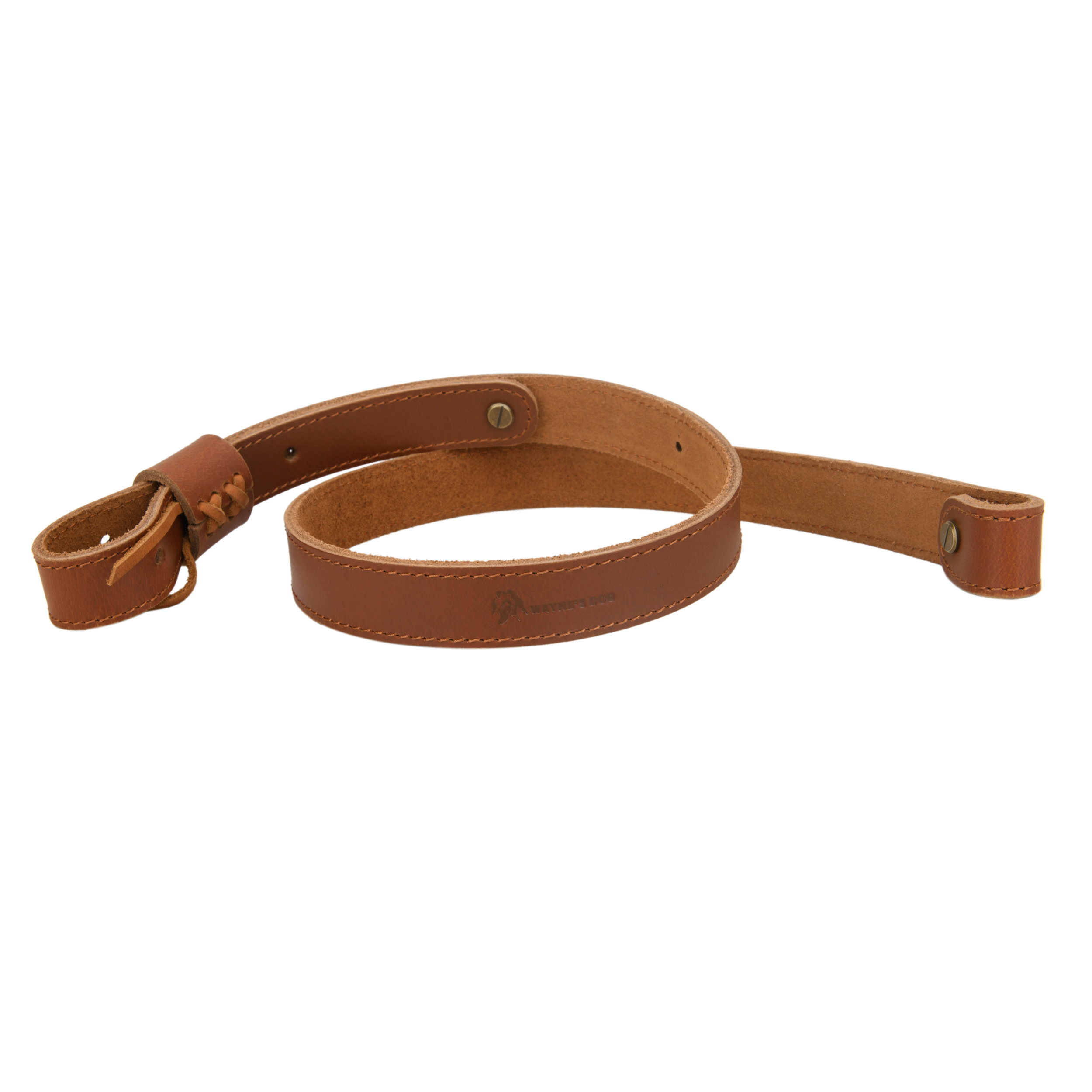 Buffalo Hide Leather Rifle Gun Sling with Handle Straps Hunting Shooting Accessory