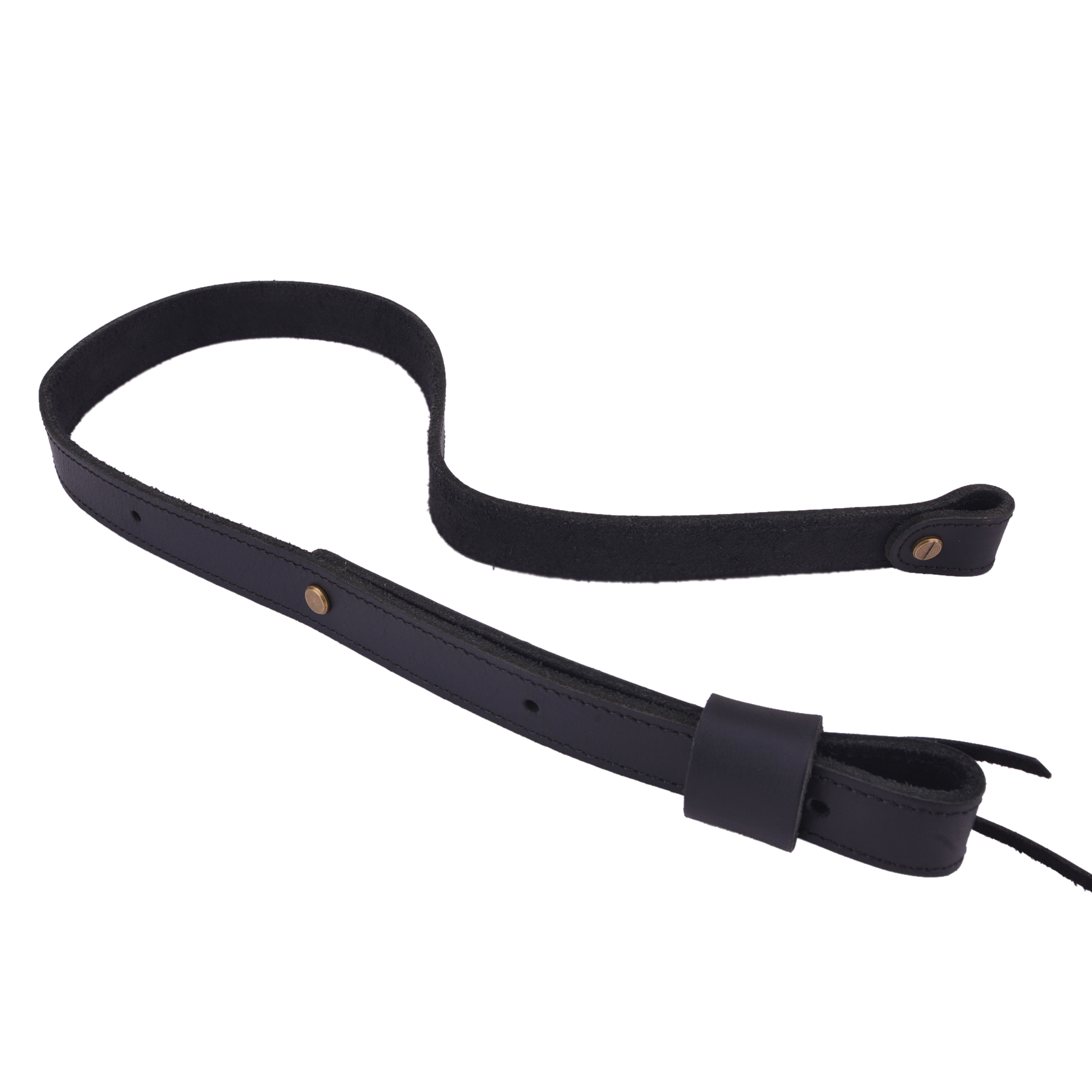 Buffalo Hide Leather Rifle Gun Sling with Handle Straps Hunting Shooting Accessory