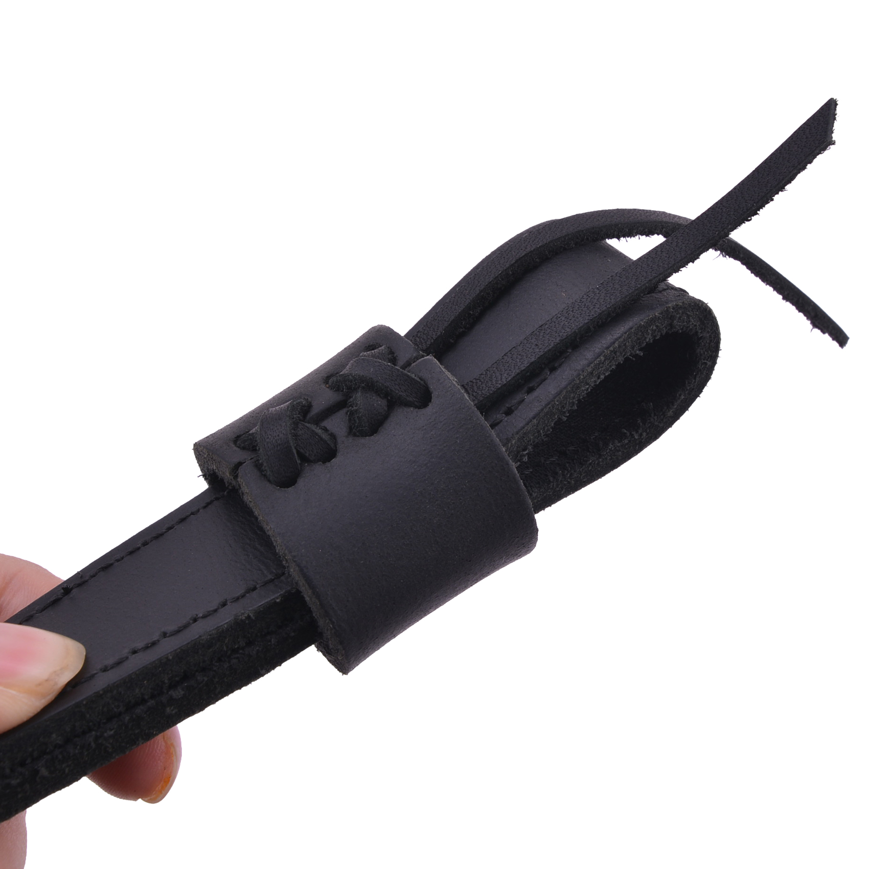 Buffalo Hide Leather Rifle Gun Sling with Handle Straps, Cobra Style Hunting Shooting Accessory