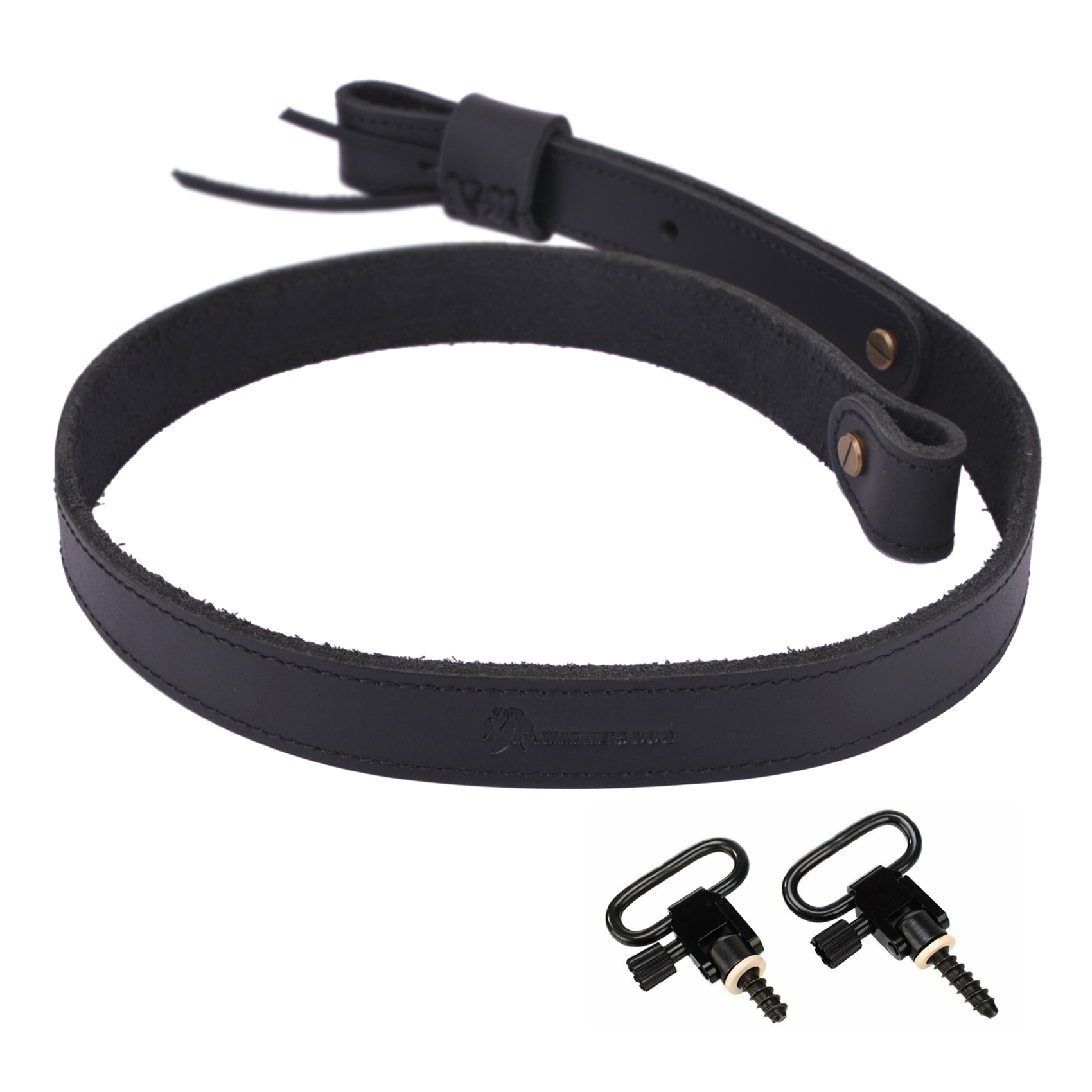 Buffalo Hide Leather Rifle Gun Sling with Handle Straps Hunting Shooting Accessory