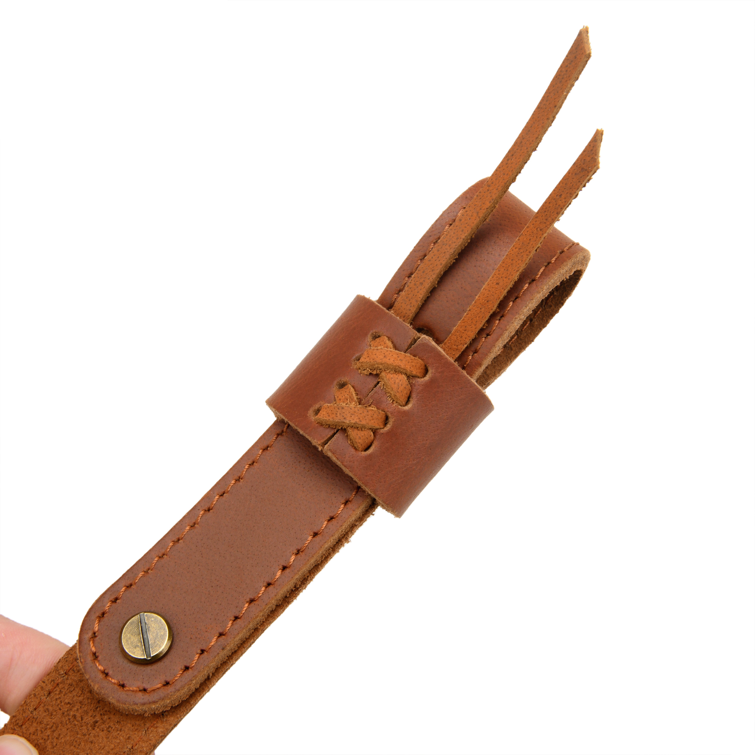 Leather Rifle Sling Matching Sling Gun Straps with Swivels For Hunting