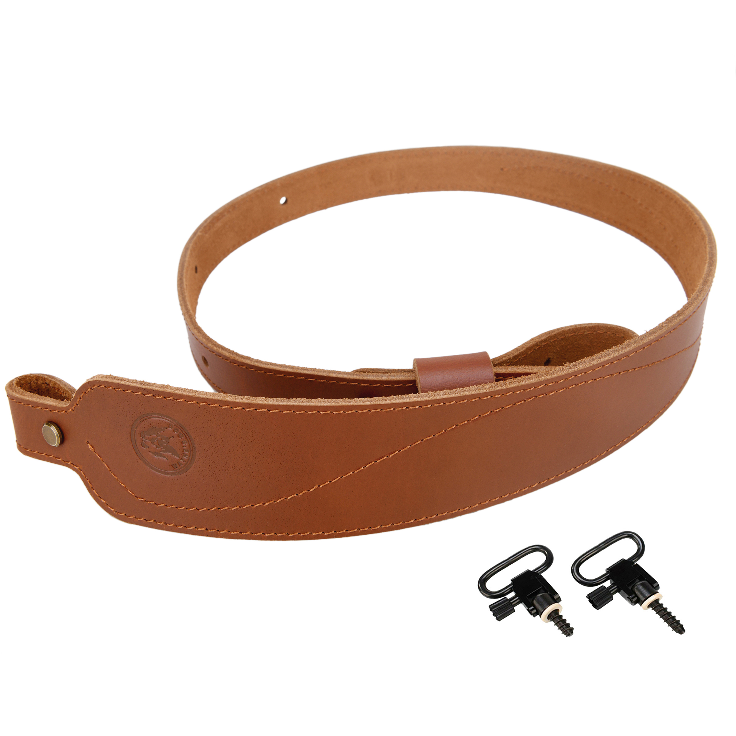 Leather Rifle Sling Matching Sling Gun Straps with Swivels For Hunting