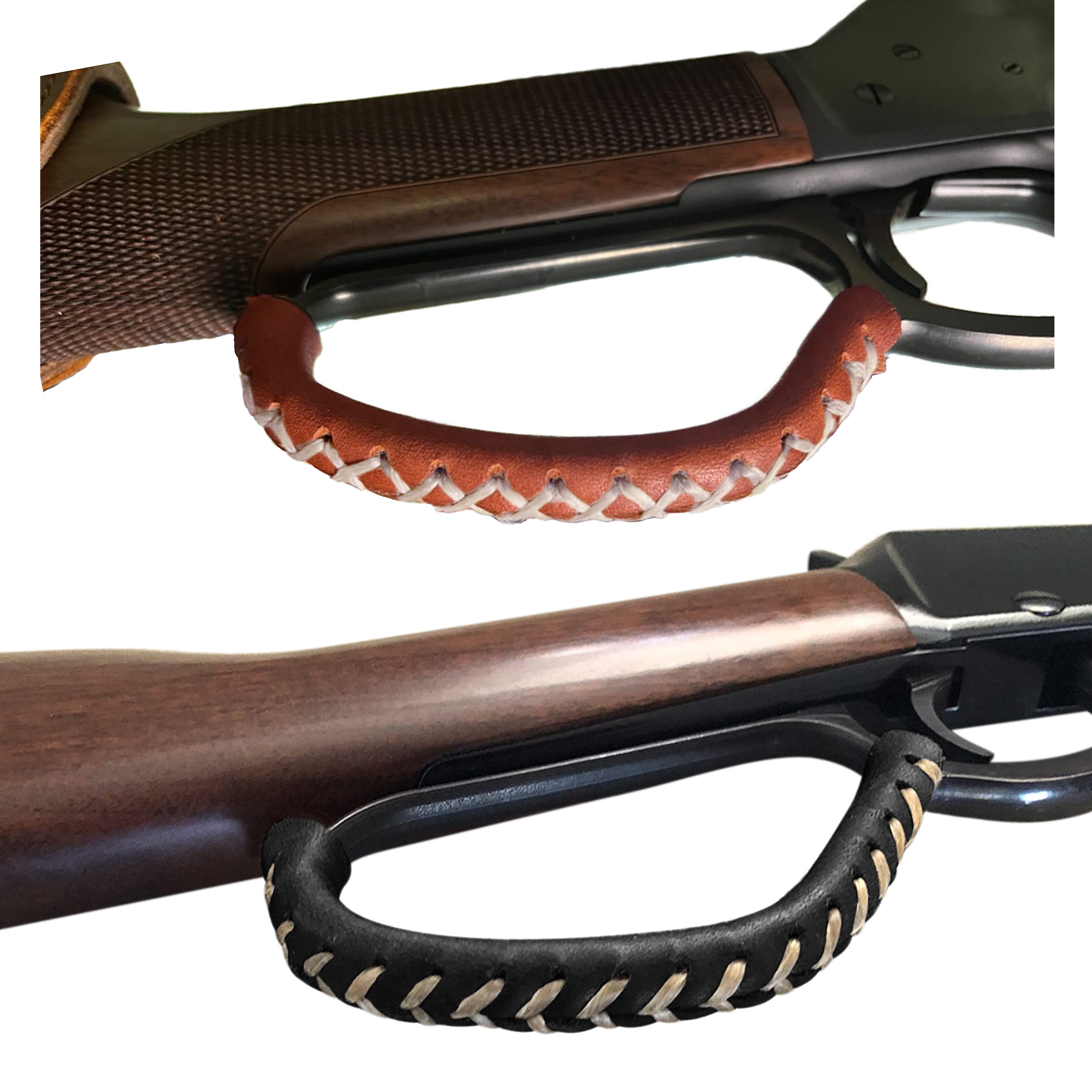 Leather Lever Wrap Kit Gun Protector Wrap For Lever Action Rifle Shotgun Hunting