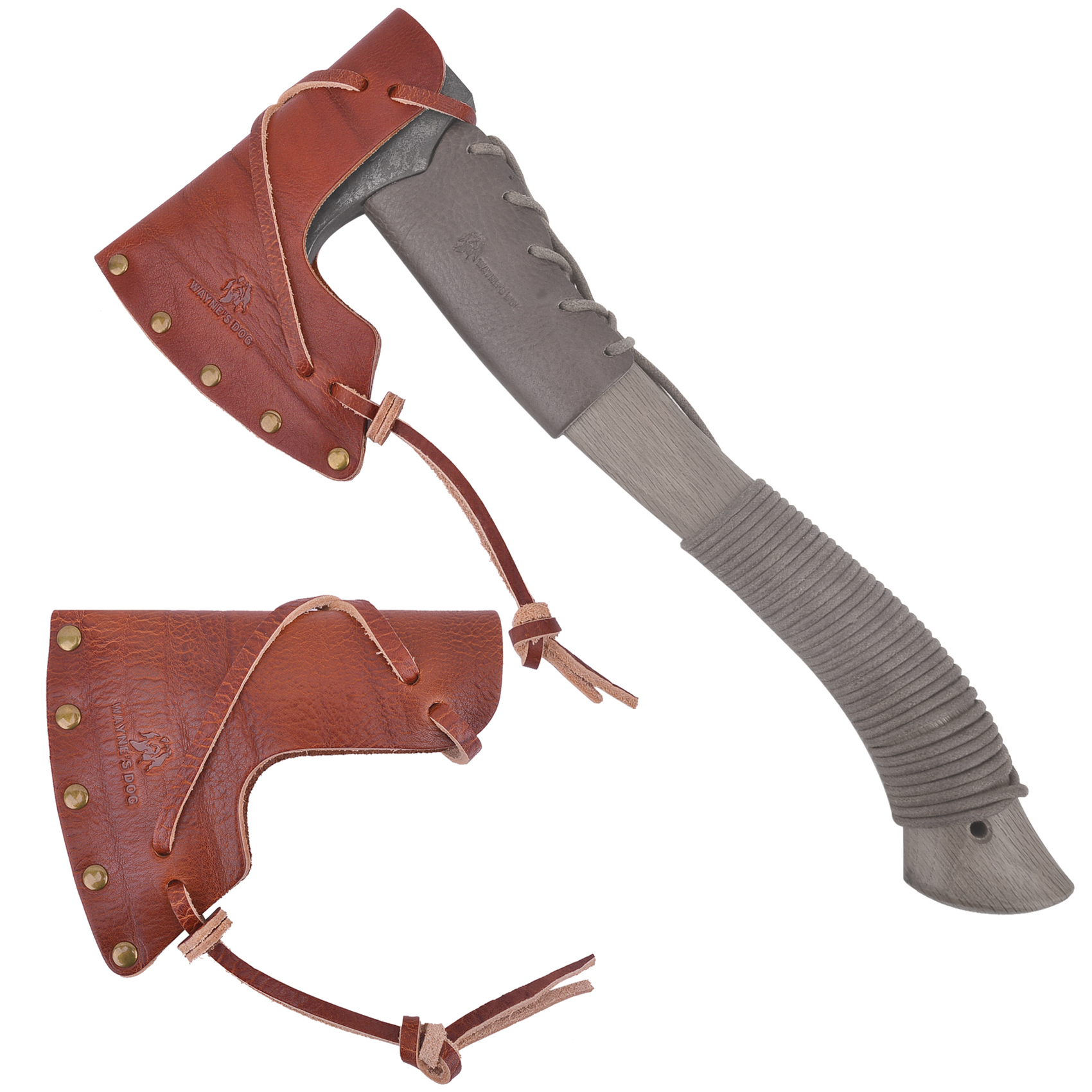 Full Grain Leather Camping Hatchet Sheath Axe Head Holster Axe Protector Cover