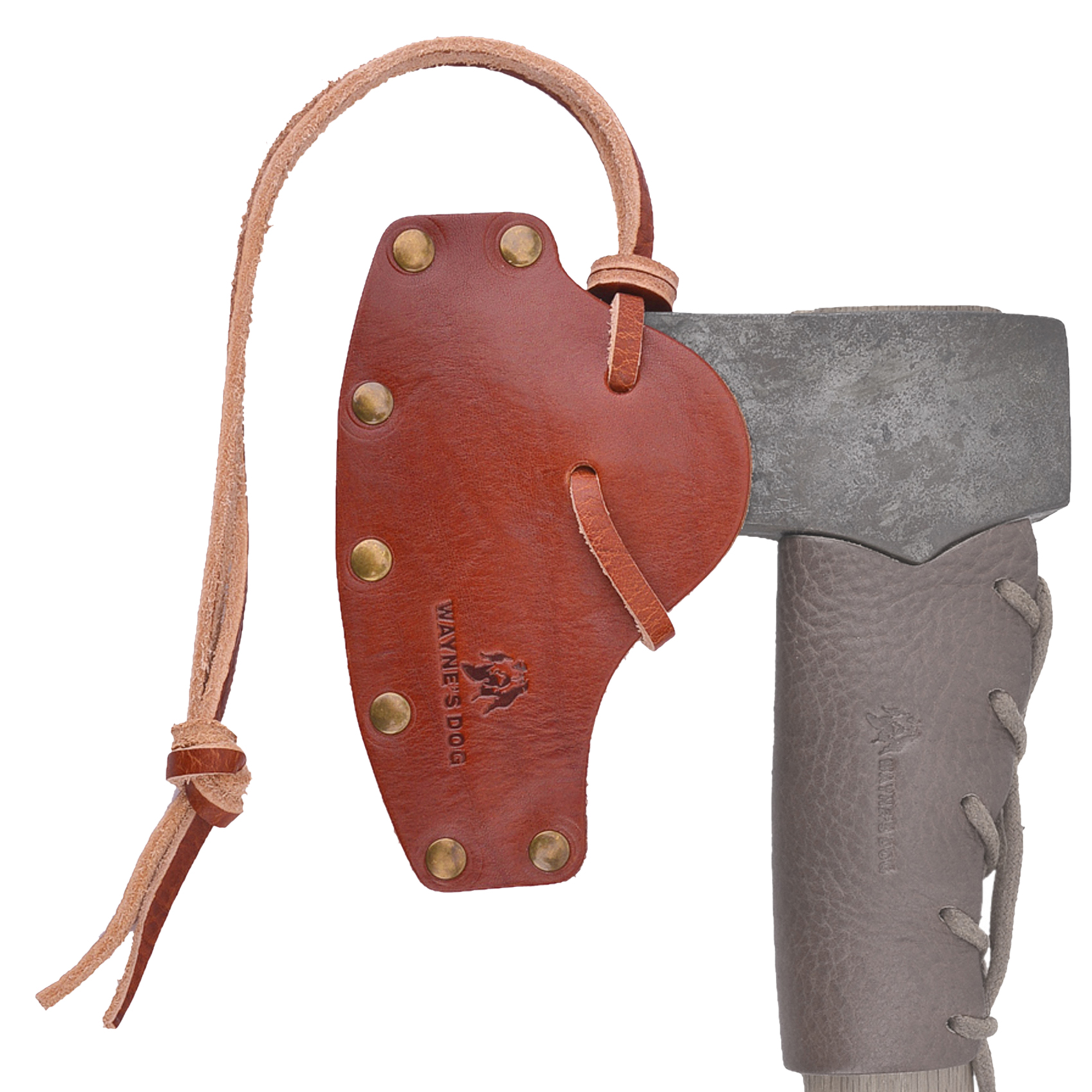 Leather Axe Sheath Cover Veg-Tanned Cowhide Sheath for Axes / Hatchets Cover