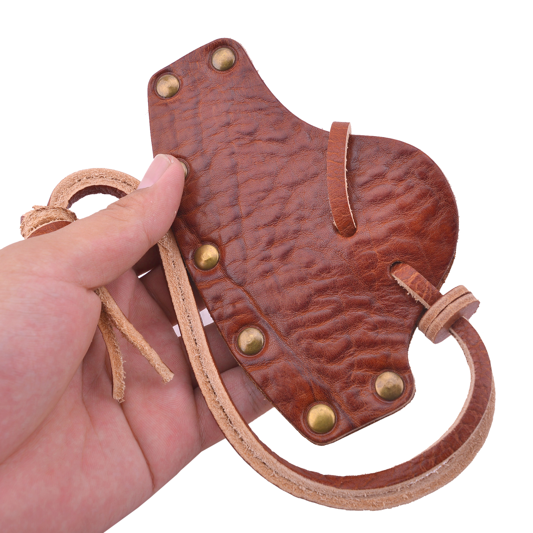Leather Axe Sheath Cover Veg-Tanned Cowhide Sheath for Axes / Hatchets Cover