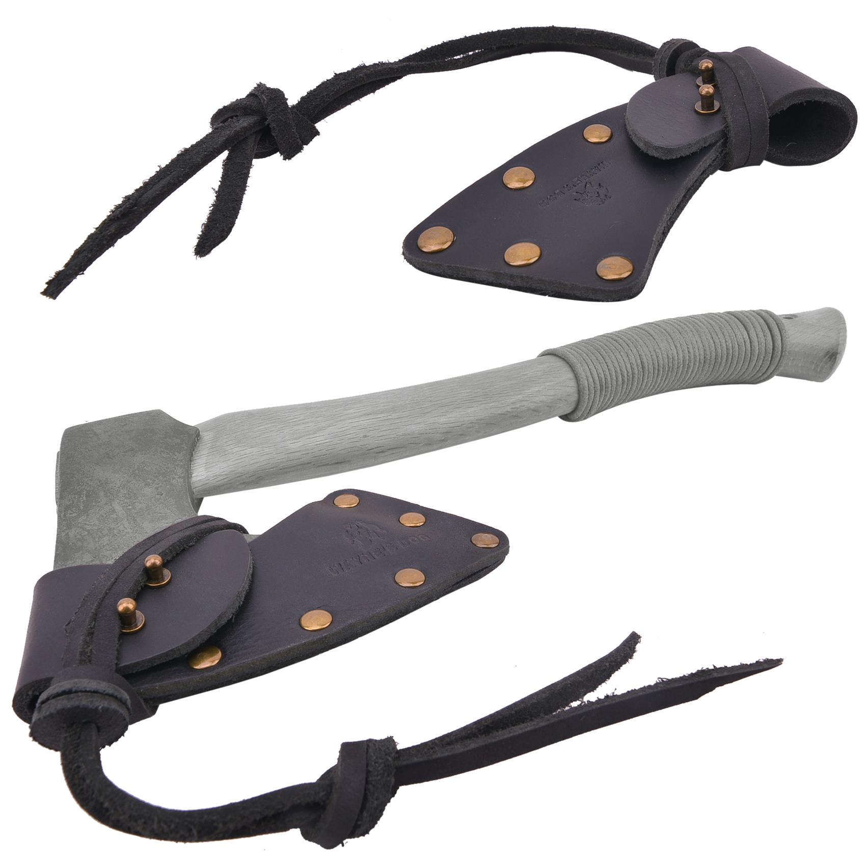 Camping Hatchet Sheath Blade Cover Holder Cowhide Leather Axes Head Protectors