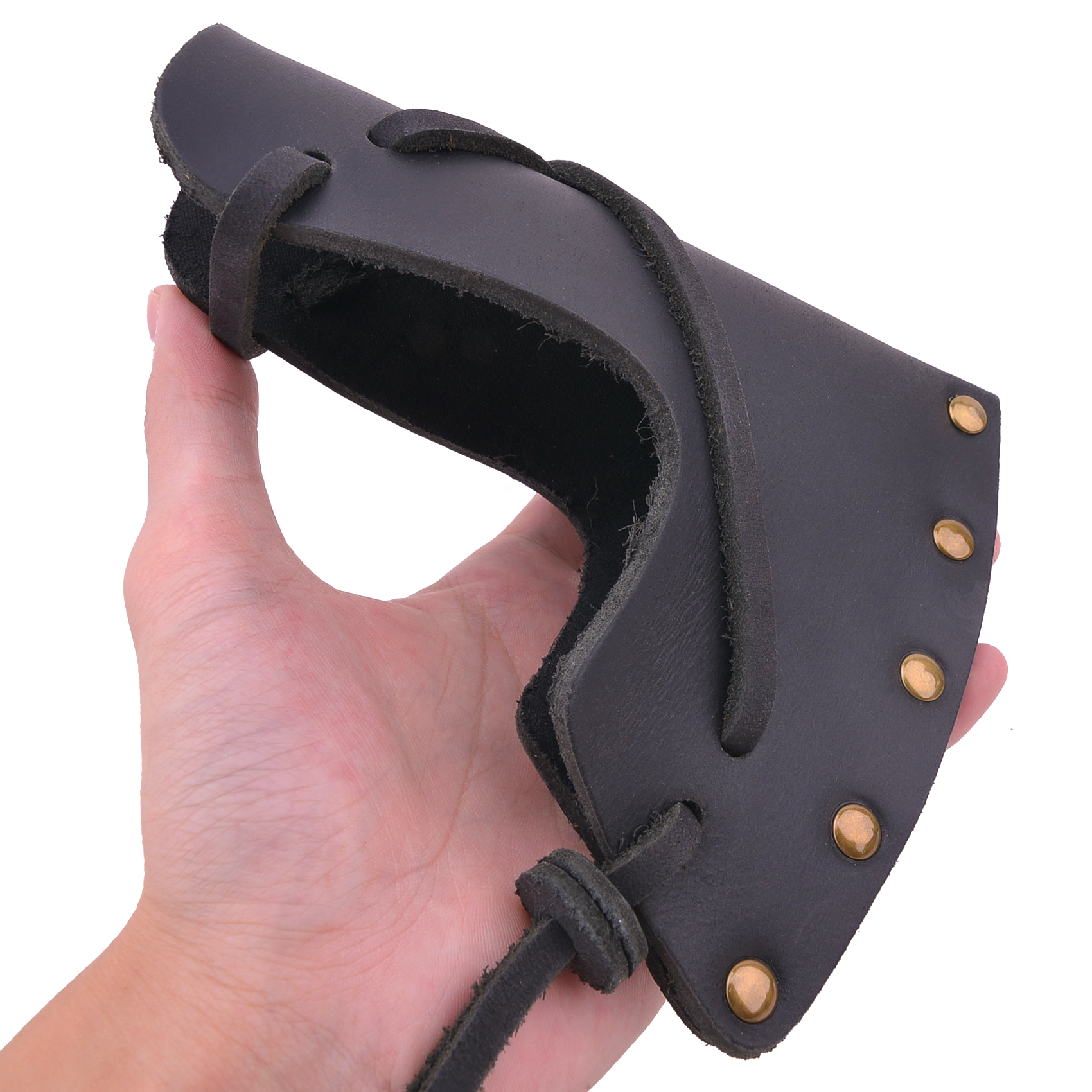 Cowhide Leather Camping Axes Head Hatchet Sheath Cover Holder Blade Protection