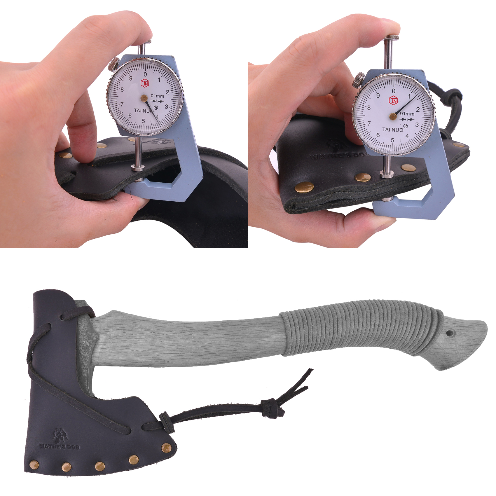 Cowhide Leather Camping Axes Head Hatchet Sheath Cover Holder Blade Protection