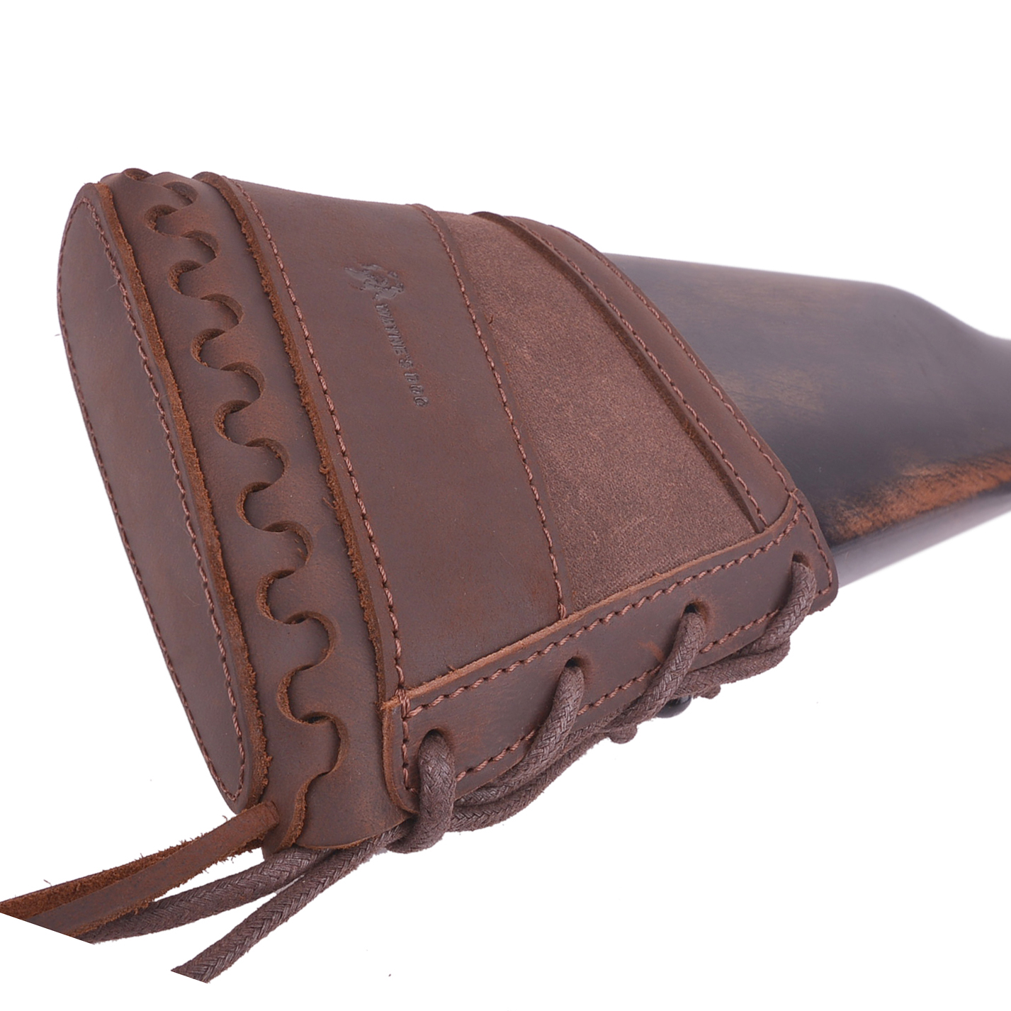 Leather Gun Recoil Pad Protector Stock with Sling Swivels .30/30 .308 .22LR 20GA