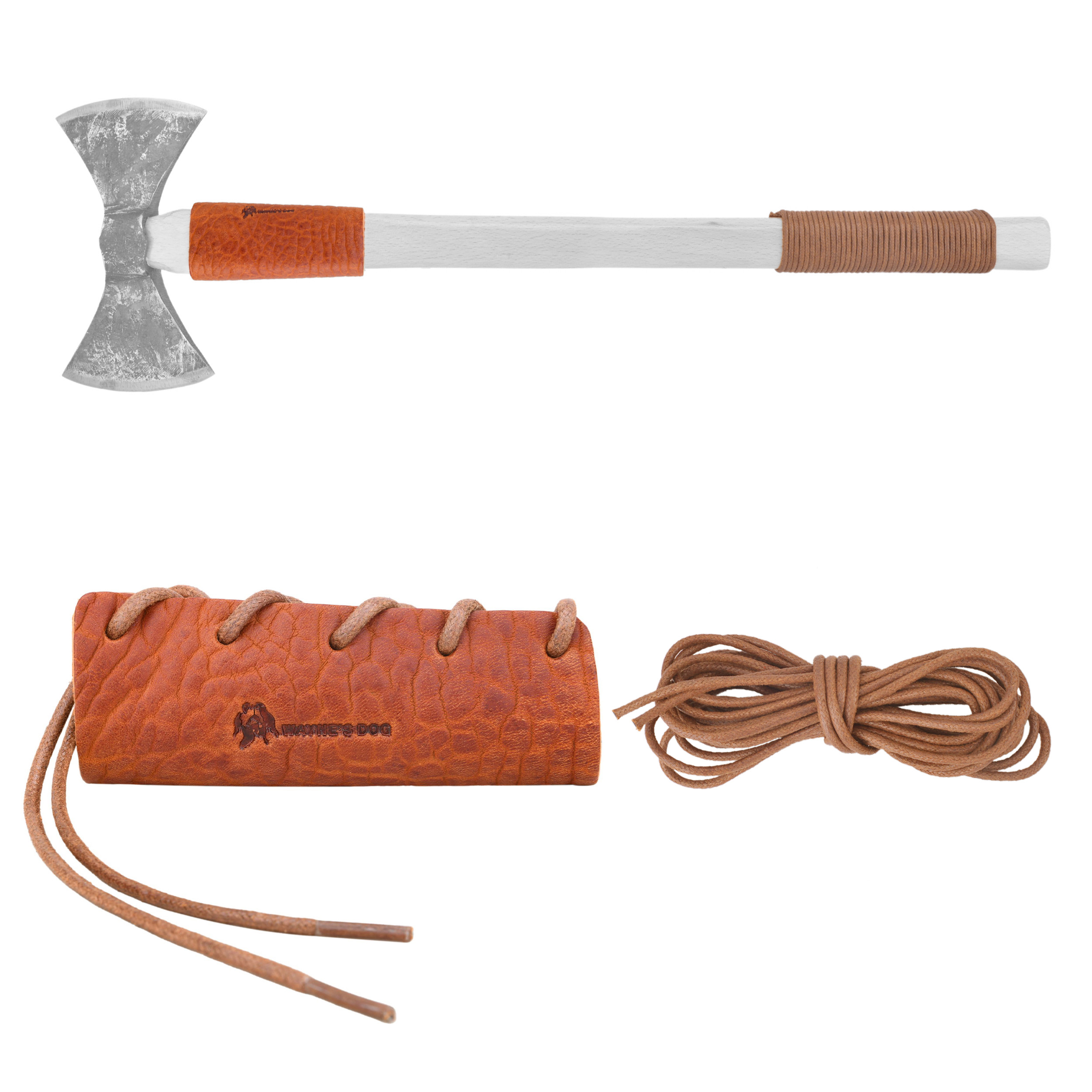 Vintage Leather Double Edge / Camping / Garden Pick Axe Sheath Cover