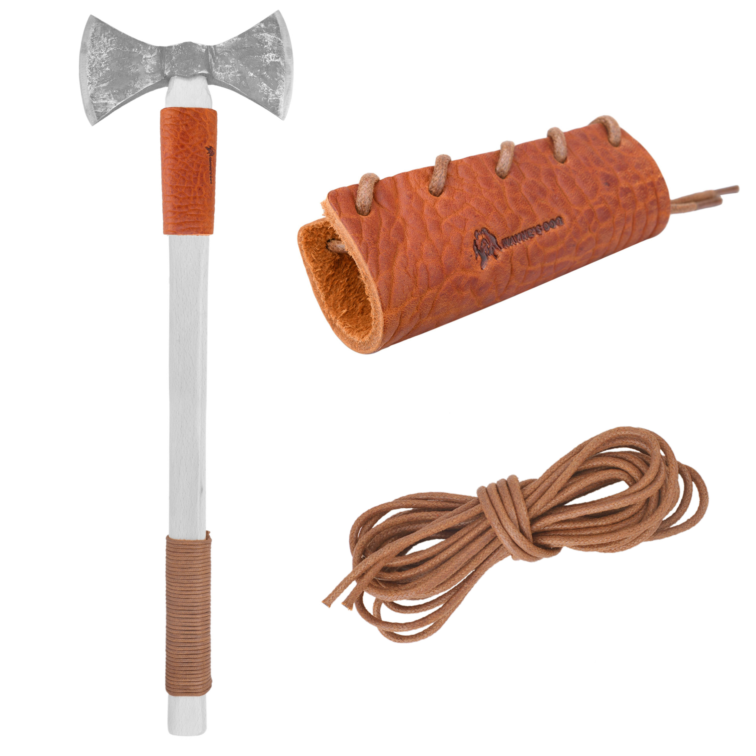 Vintage Leather Double Edge / Camping / Garden Pick Axe Sheath Cover