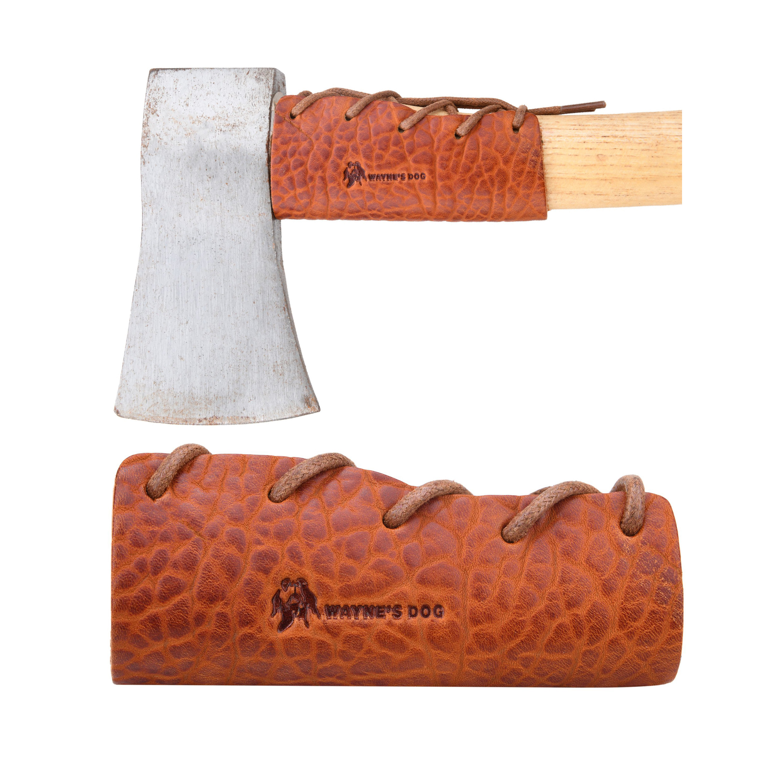 Vintage Leather Double Edge / Camping / Garden Pick Axe Sheath Cover