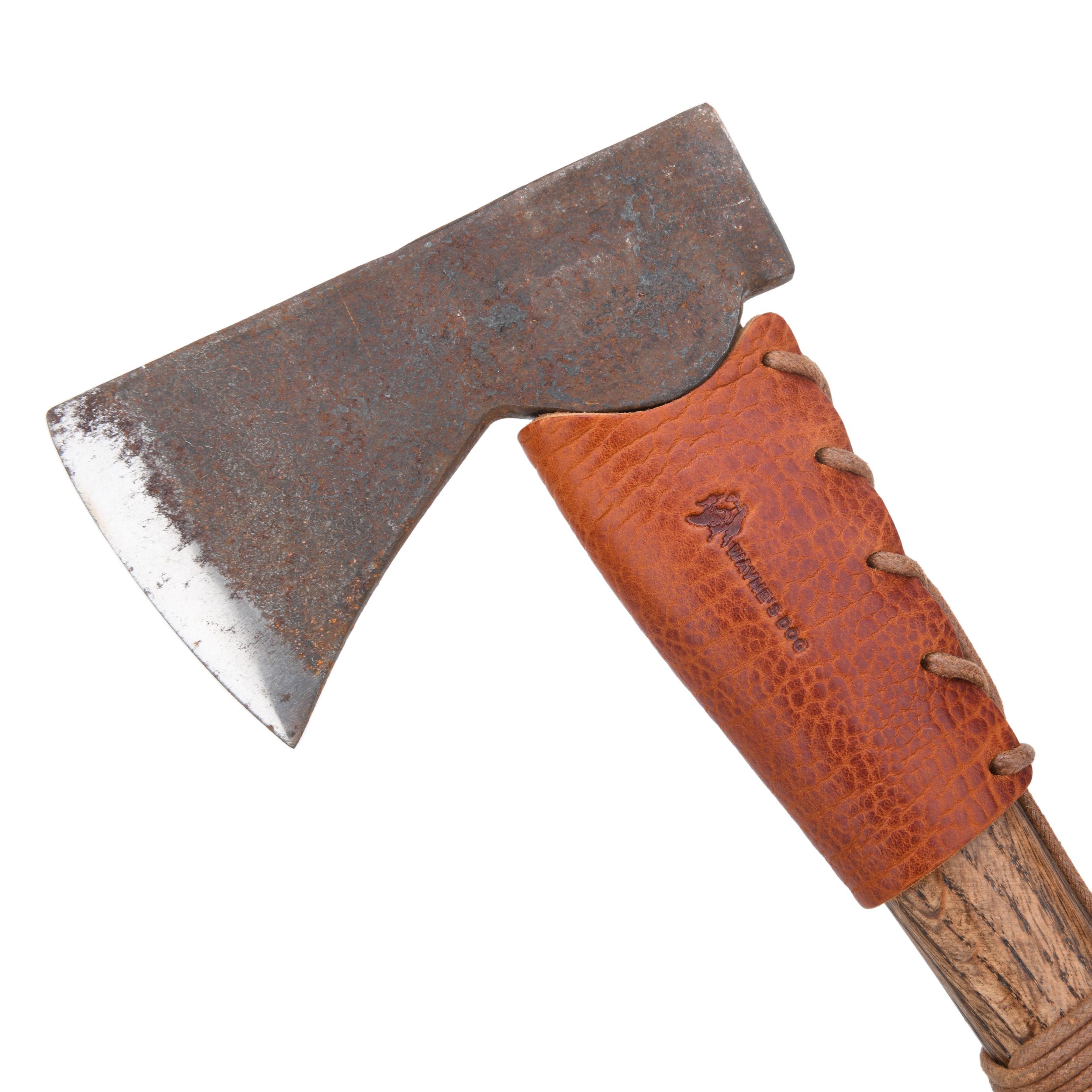 Vintage Leather Double Edge / Camping / Garden Pick Axe Sheath Cover