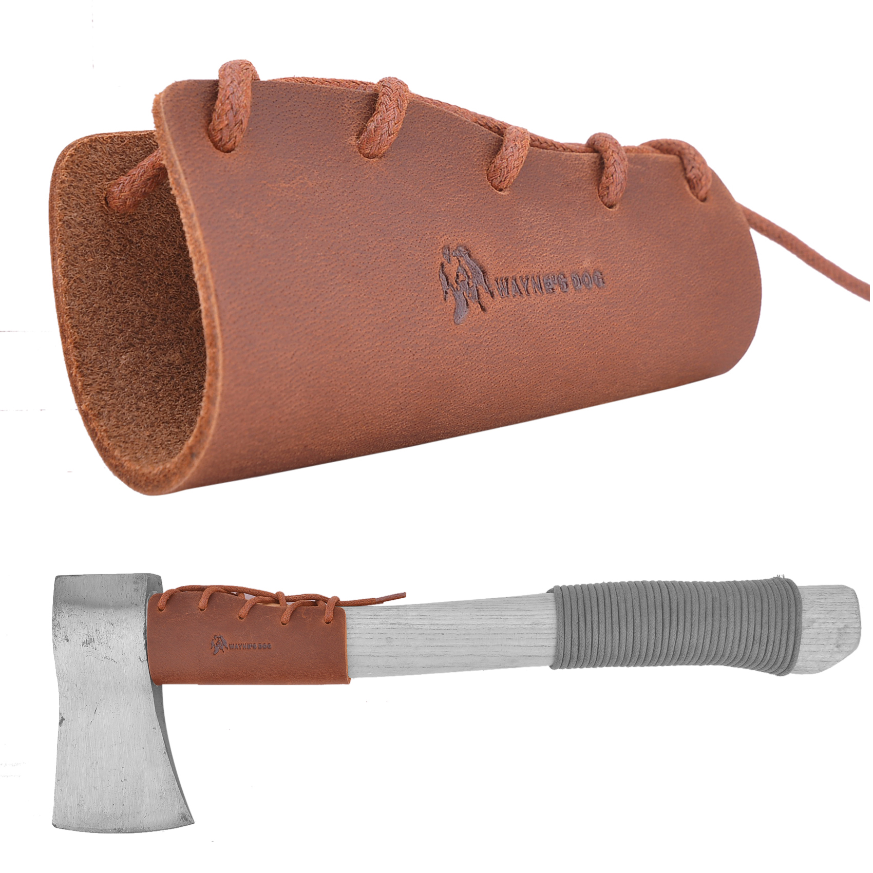 Crazy Horse Leather Axe Handle Guard Collar Axe Handle Holsters