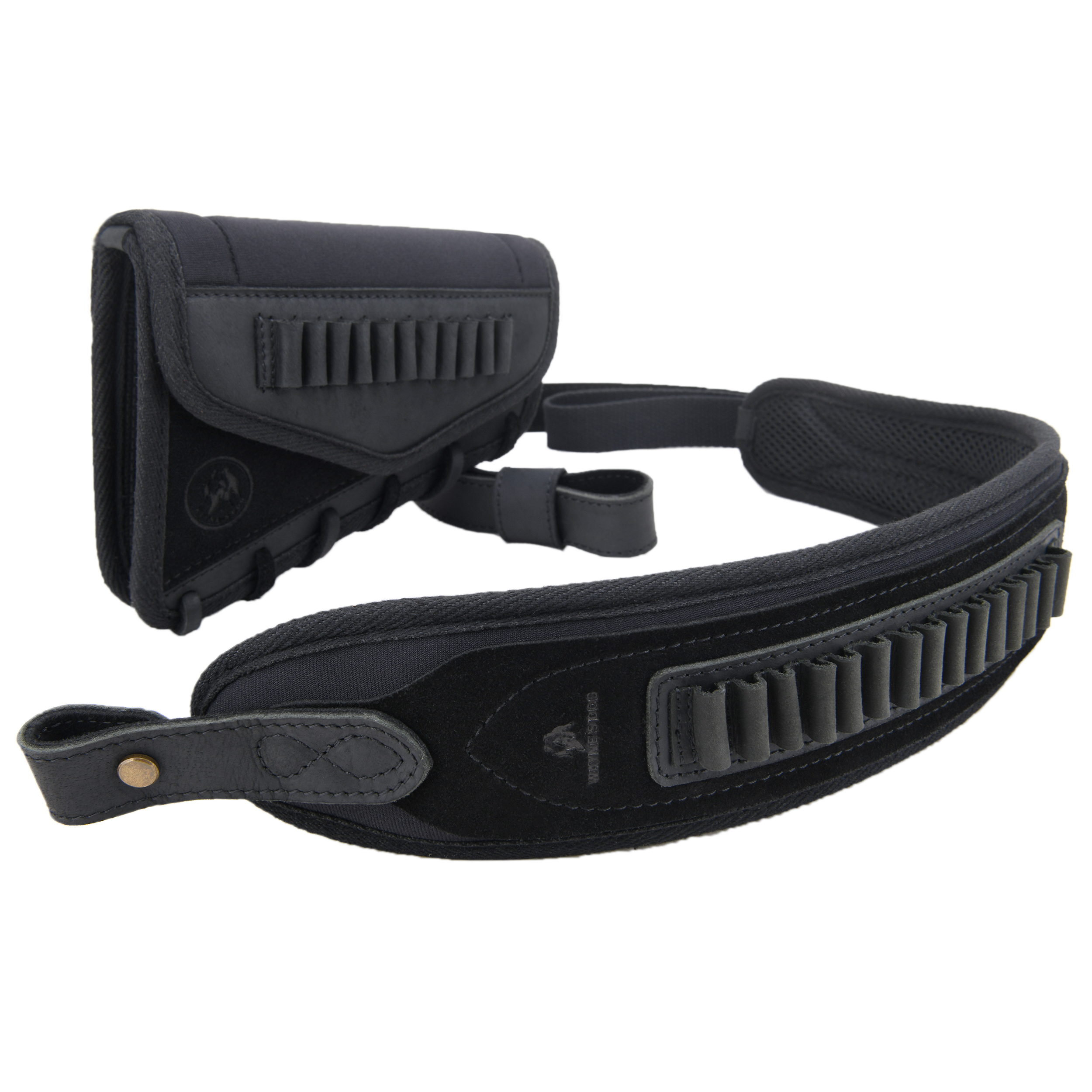 Rifle Cheek Riser Buttstock with Sling Ammo Holder with Swivles