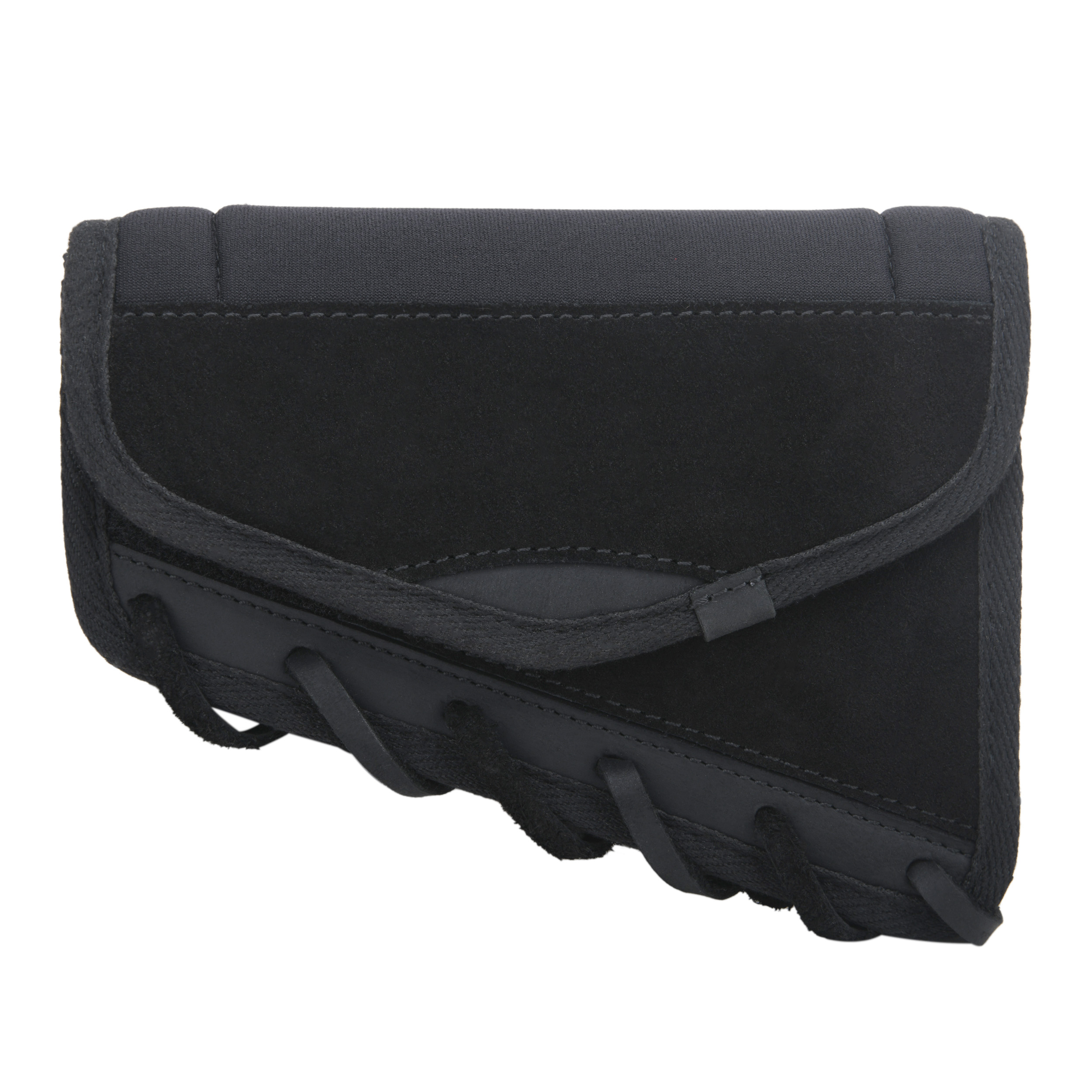 Leather Gun Cheek Rest Shell Holder Buttstock for Ambidextrous Handed