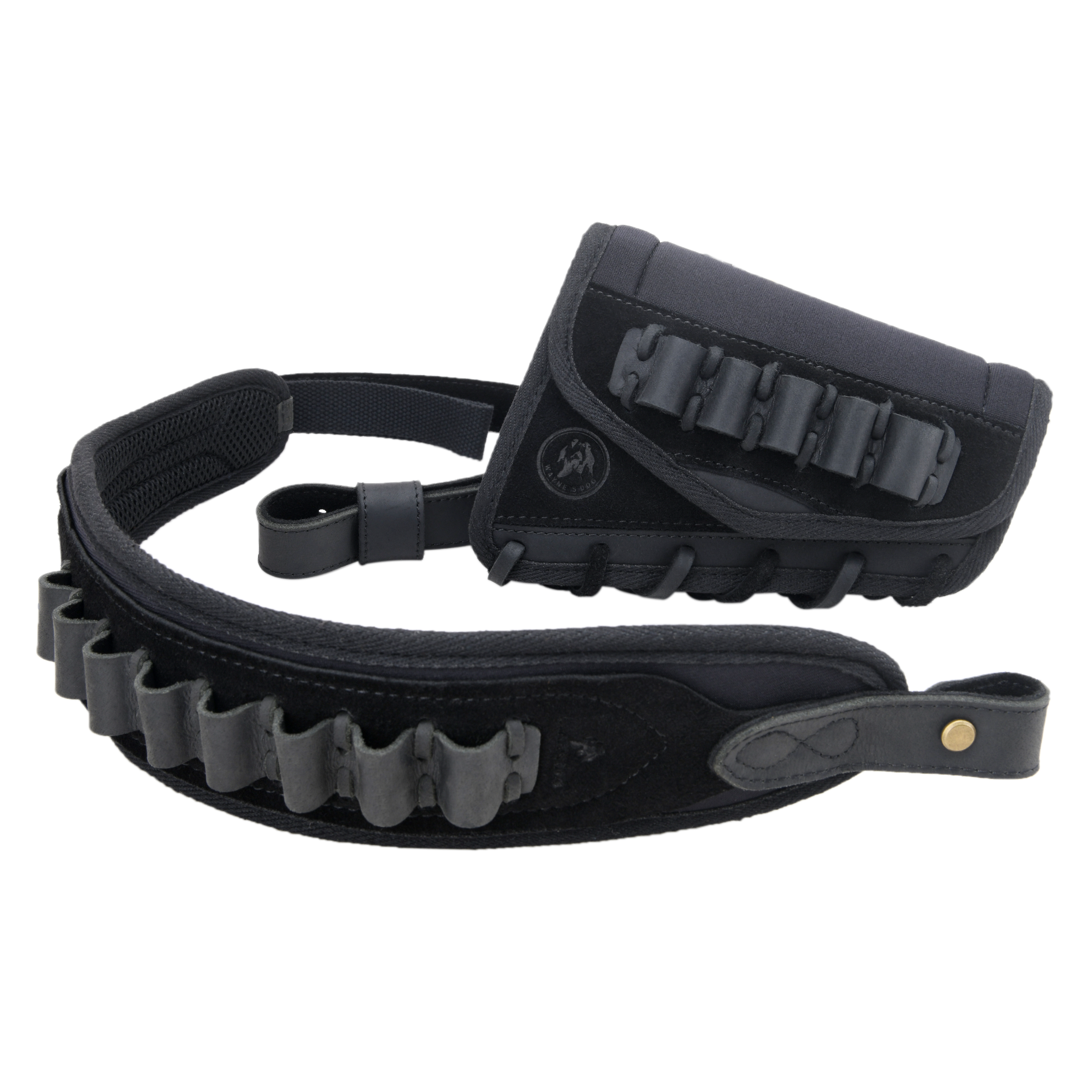 Rifle Cheek Riser Buttstock with Sling Ammo Holder with Swivles