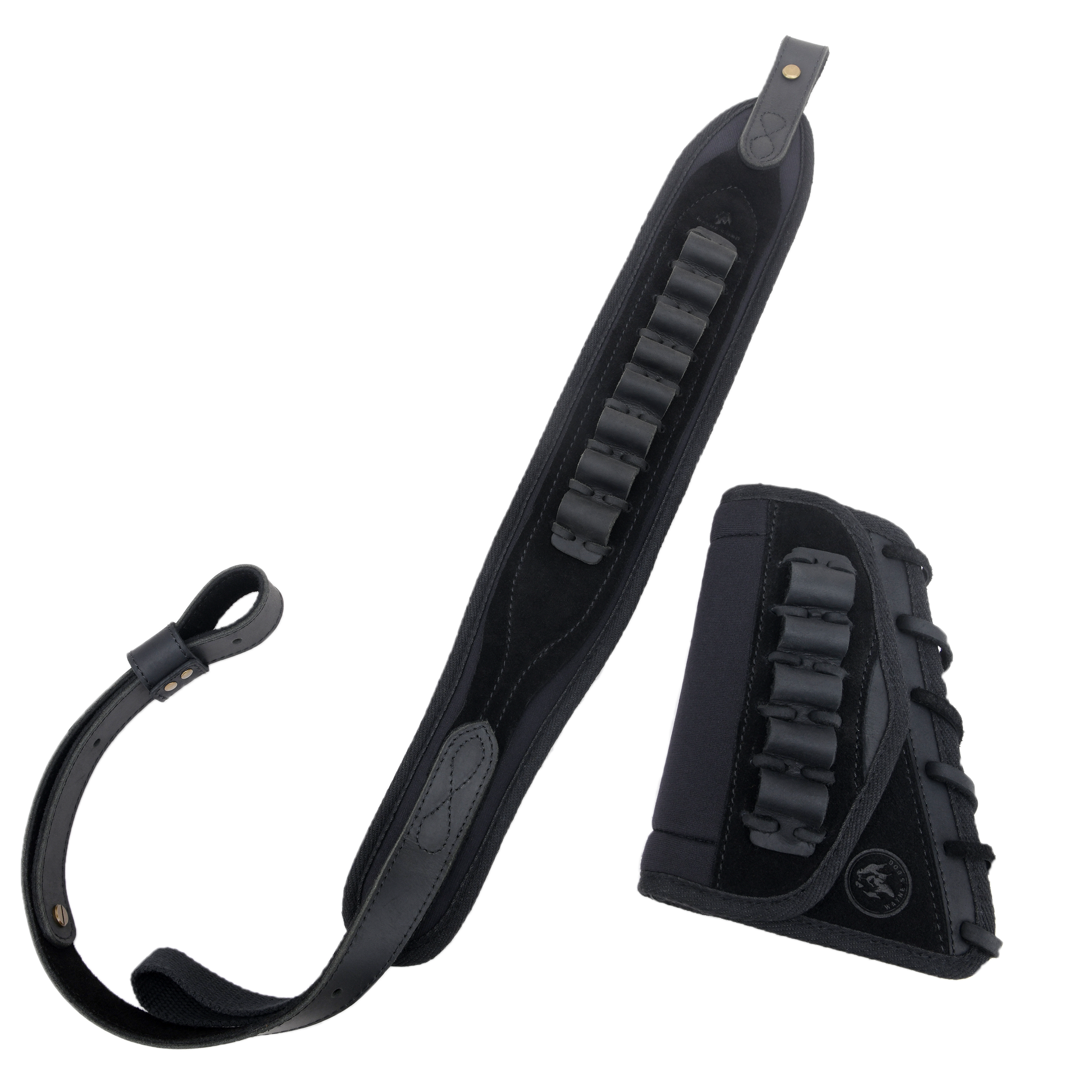 Rifle Cheek Riser Buttstock with Sling Ammo Holder with Swivles