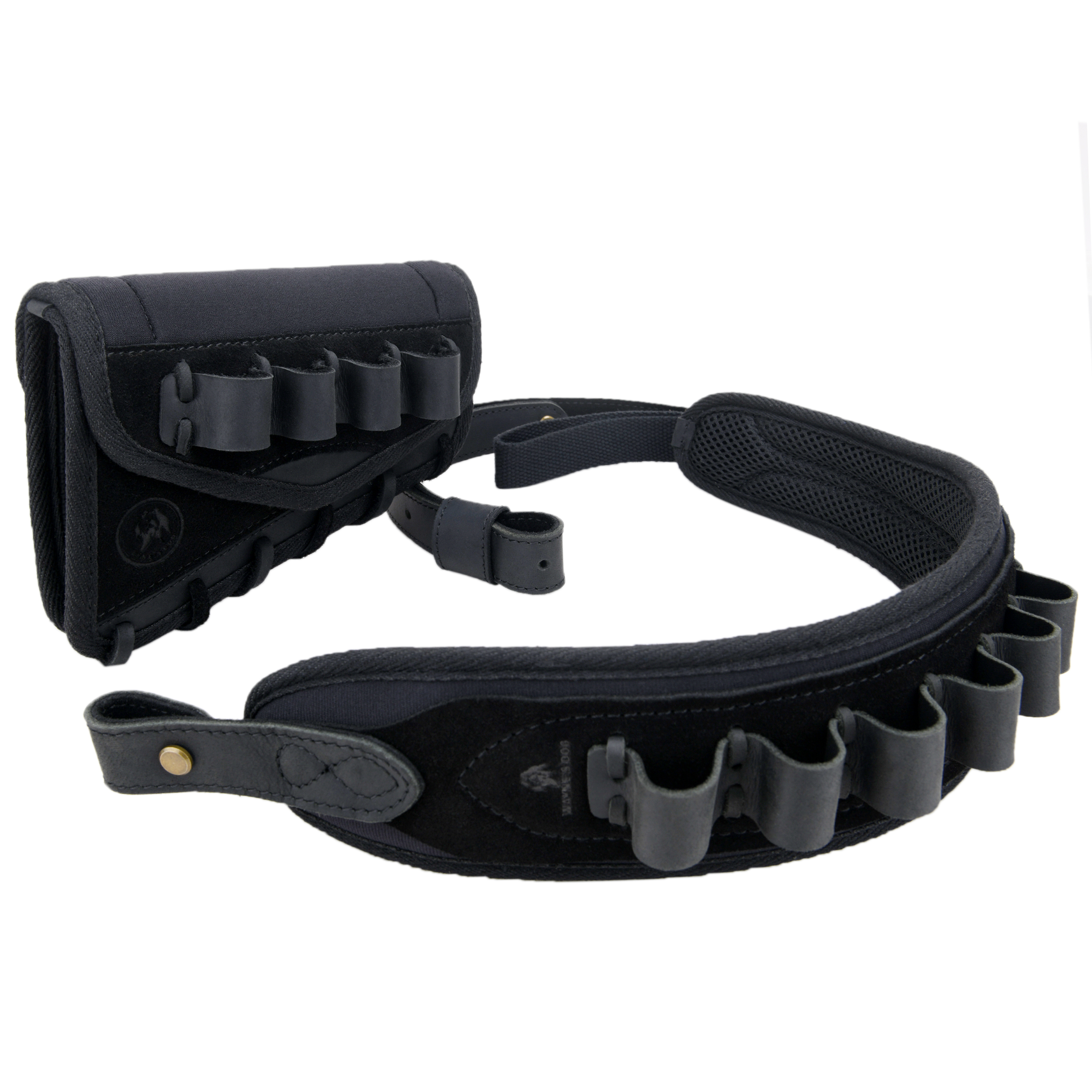 Rifle Cheek Riser Buttstock with Sling Ammo Holder with Swivles