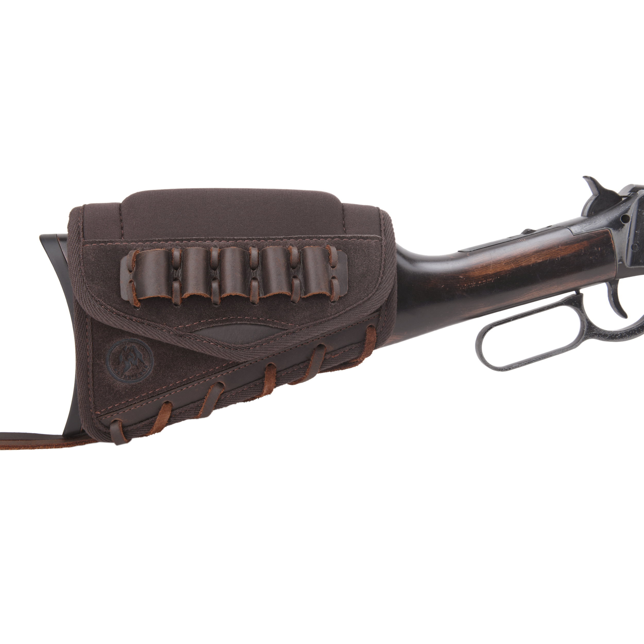 Leather Gun Cheek Rest Shell Holder Buttstock for Ambidextrous Handed