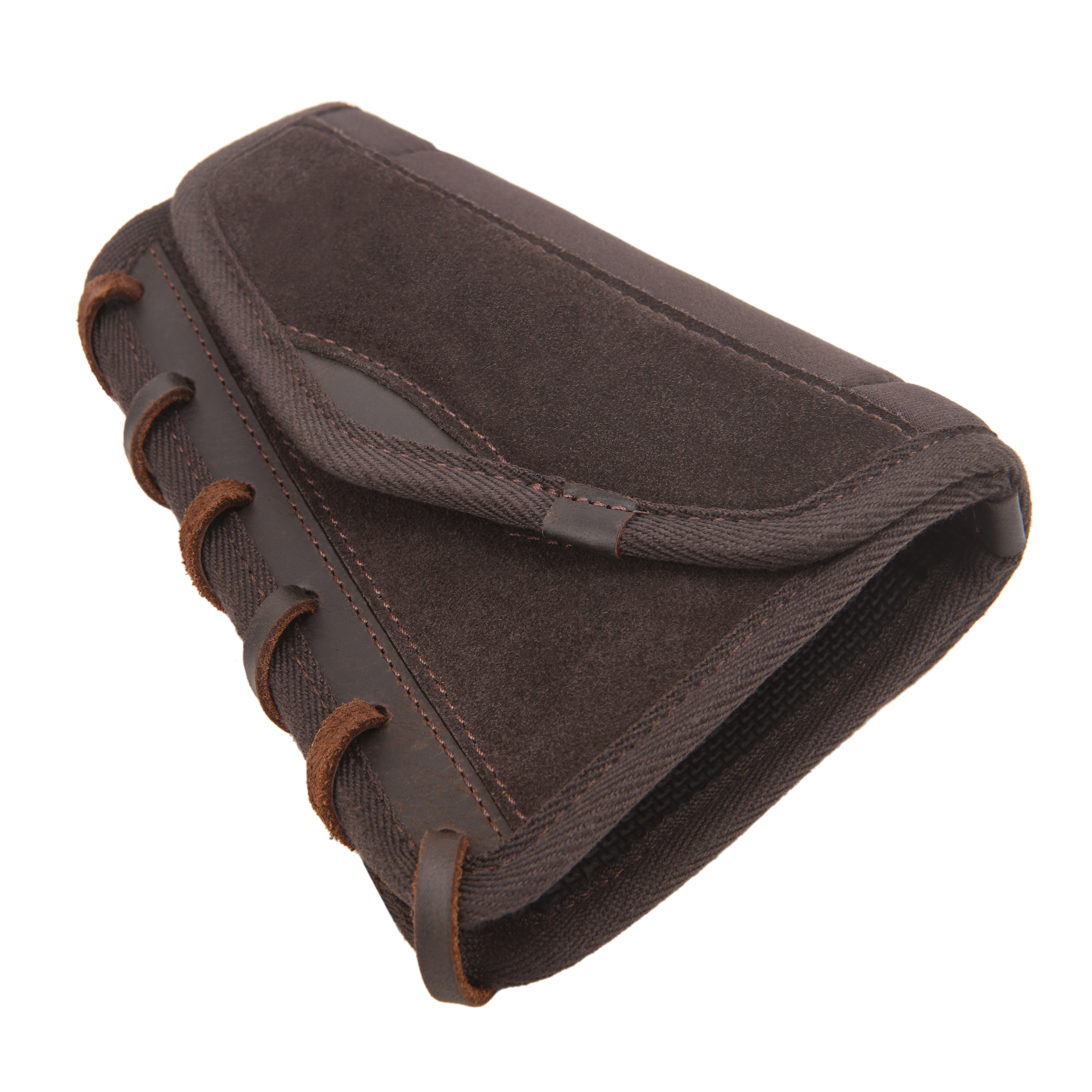 Leather Gun Cheek Rest Shell Holder Buttstock for Ambidextrous Handed