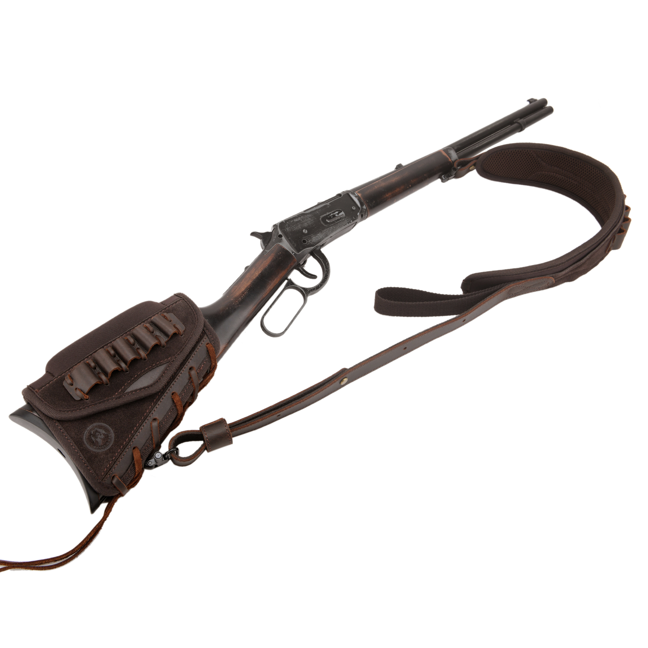 Rifle Cheek Riser Buttstock with Sling Ammo Holder with Swivles