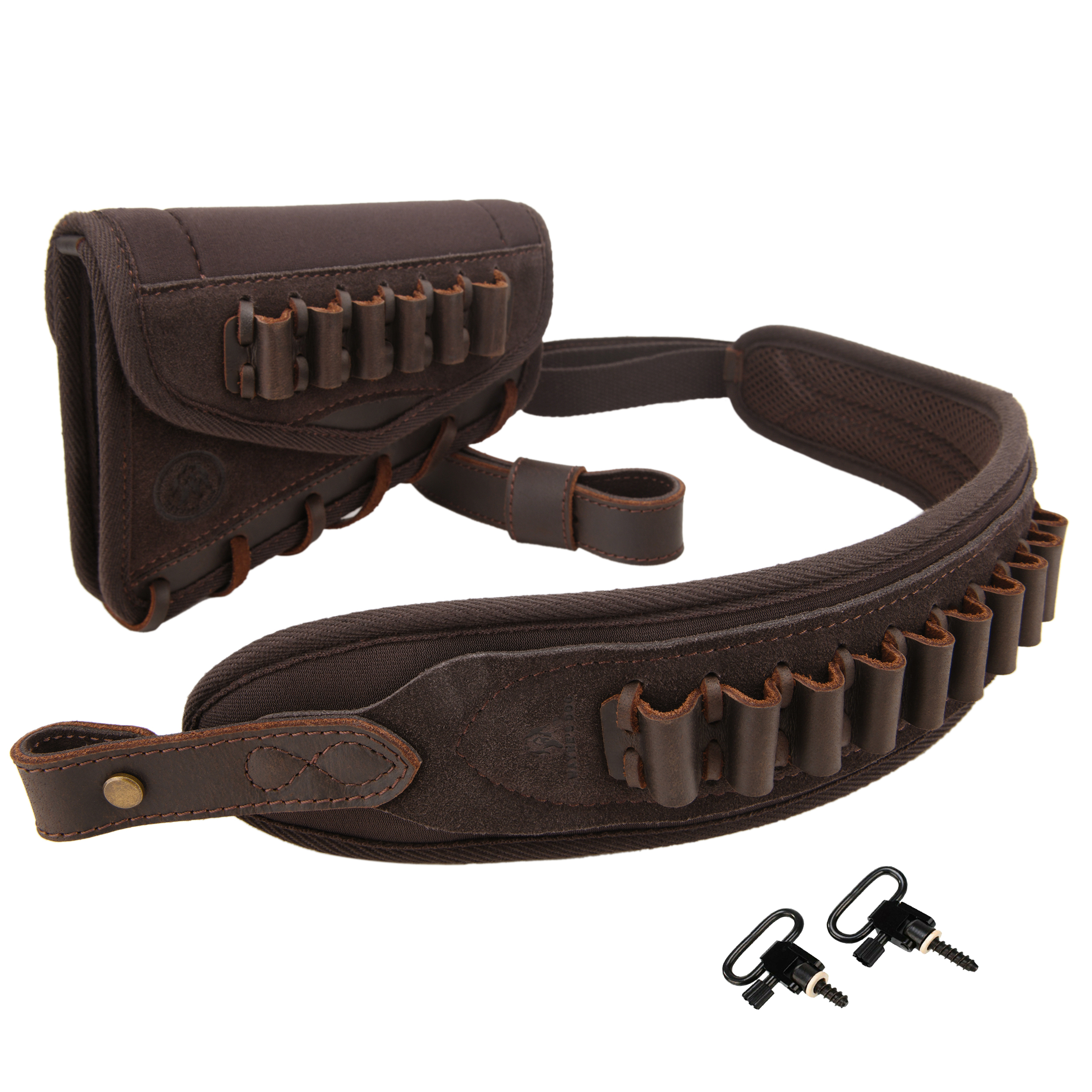 Rifle Cheek Riser Buttstock with Sling Ammo Holder with Swivles