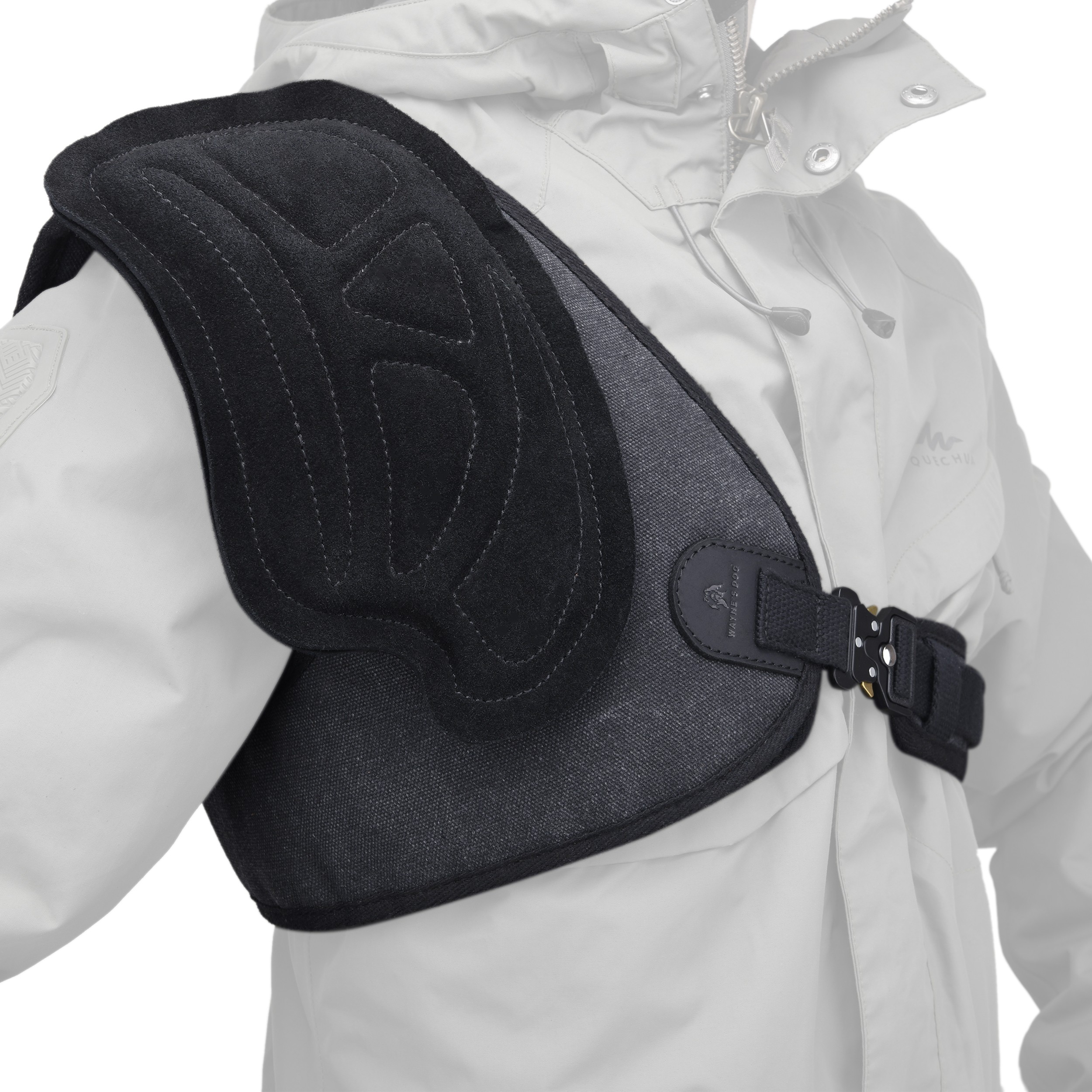 Rifle Shotgun Field Shield Leather Archery Half Chest Protector Guard