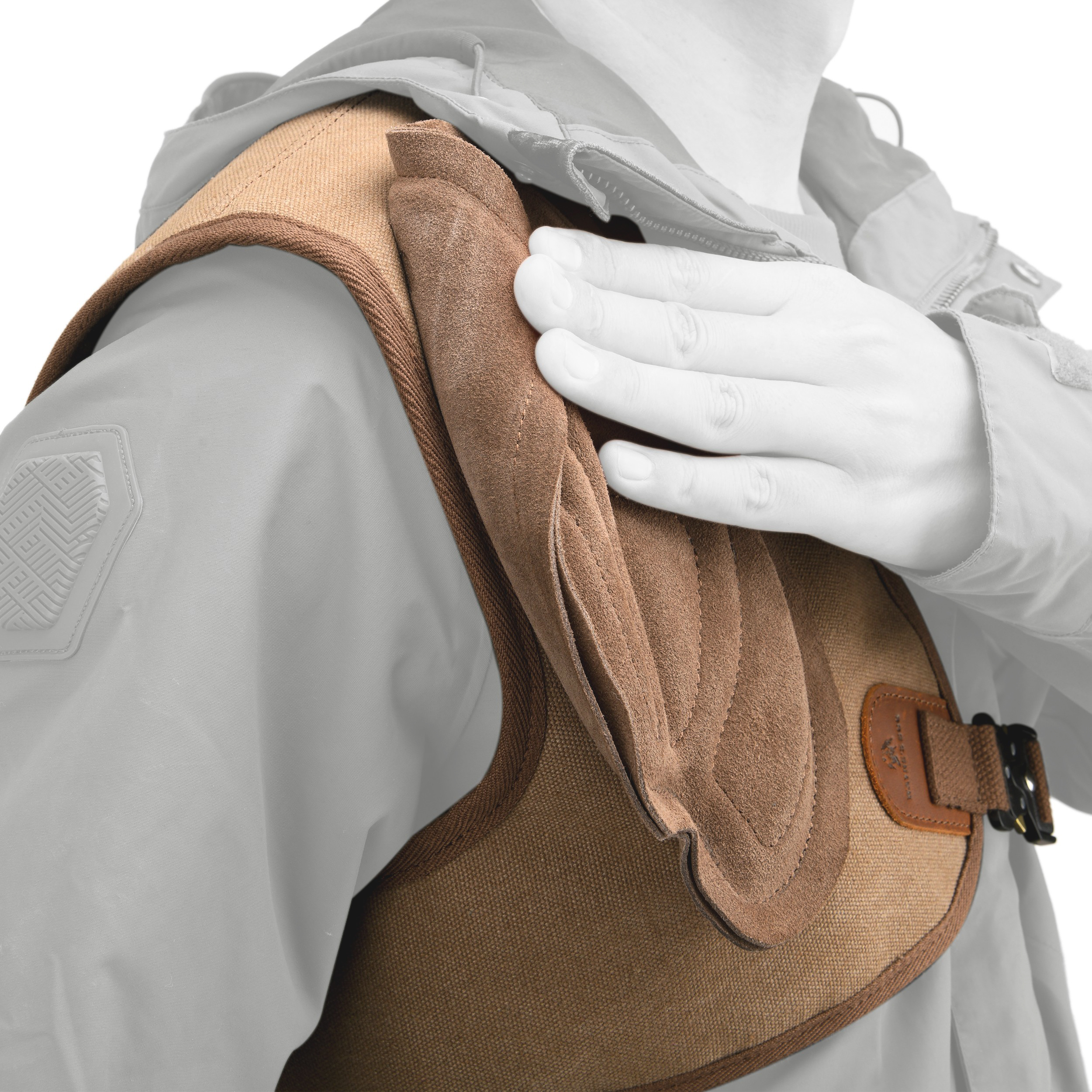 Rifle Shotgun Field Shield Leather Archery Half Chest Protector Guard