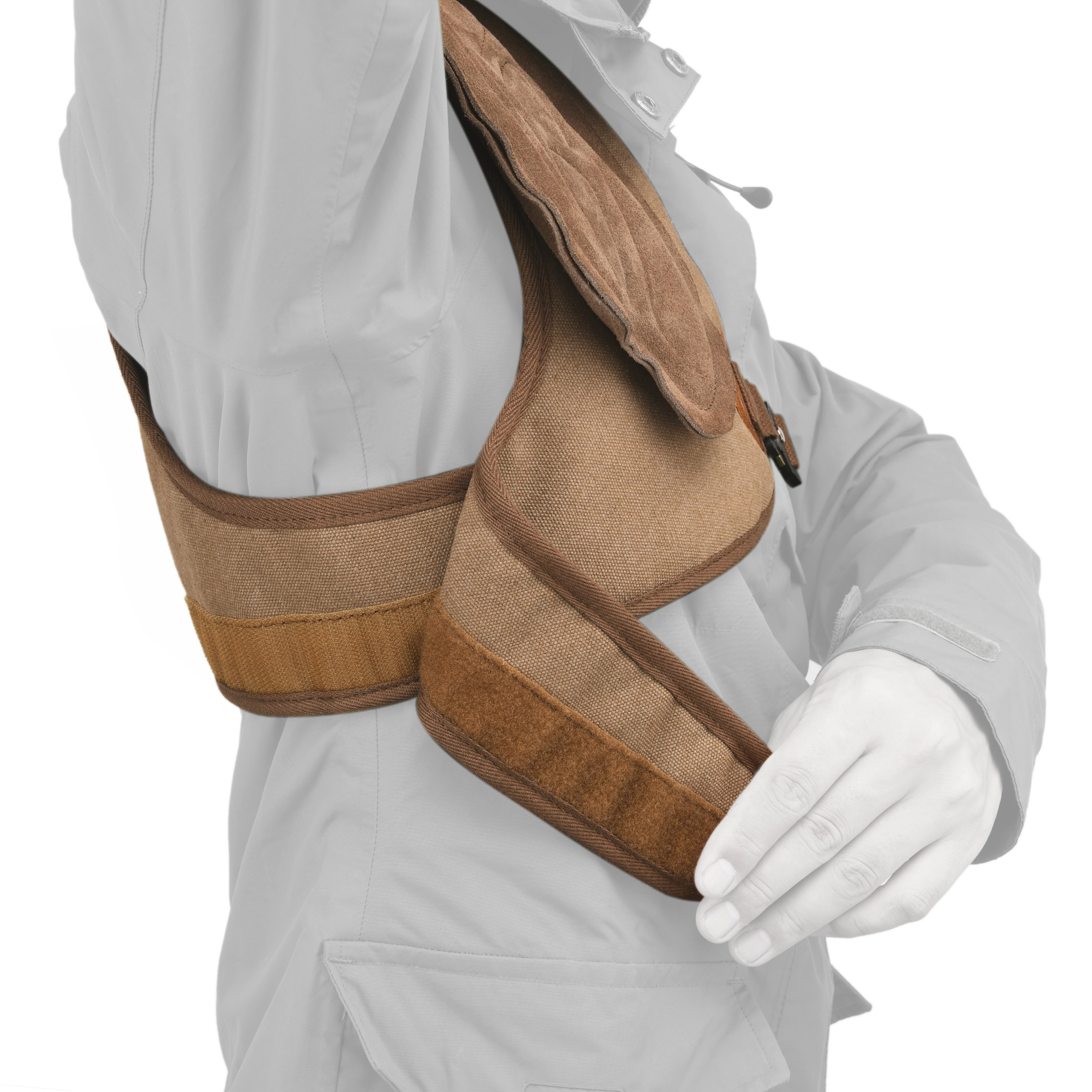 Rifle Shotgun Field Shield Leather Archery Half Chest Protector Guard