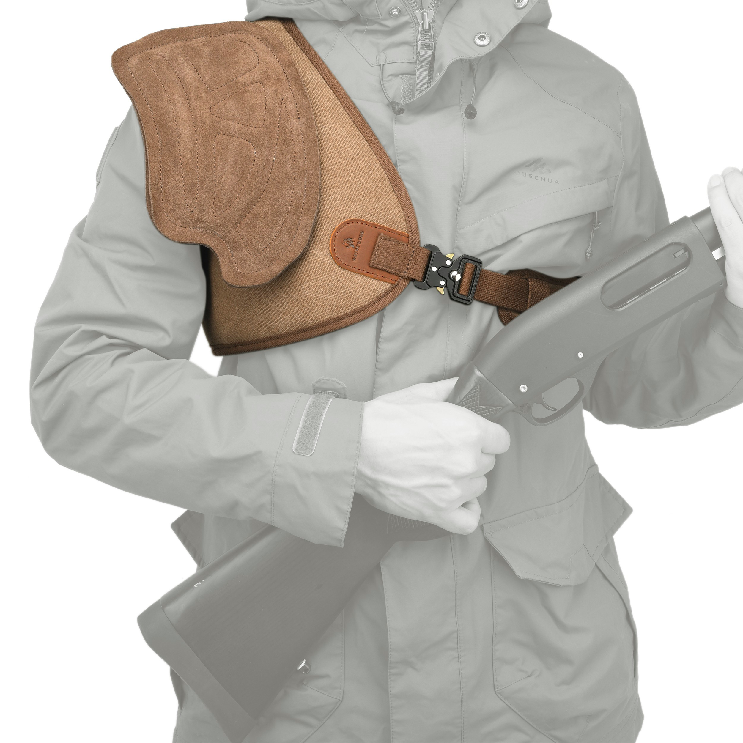 Rifle Shotgun Field Shield Leather Archery Half Chest Protector Guard